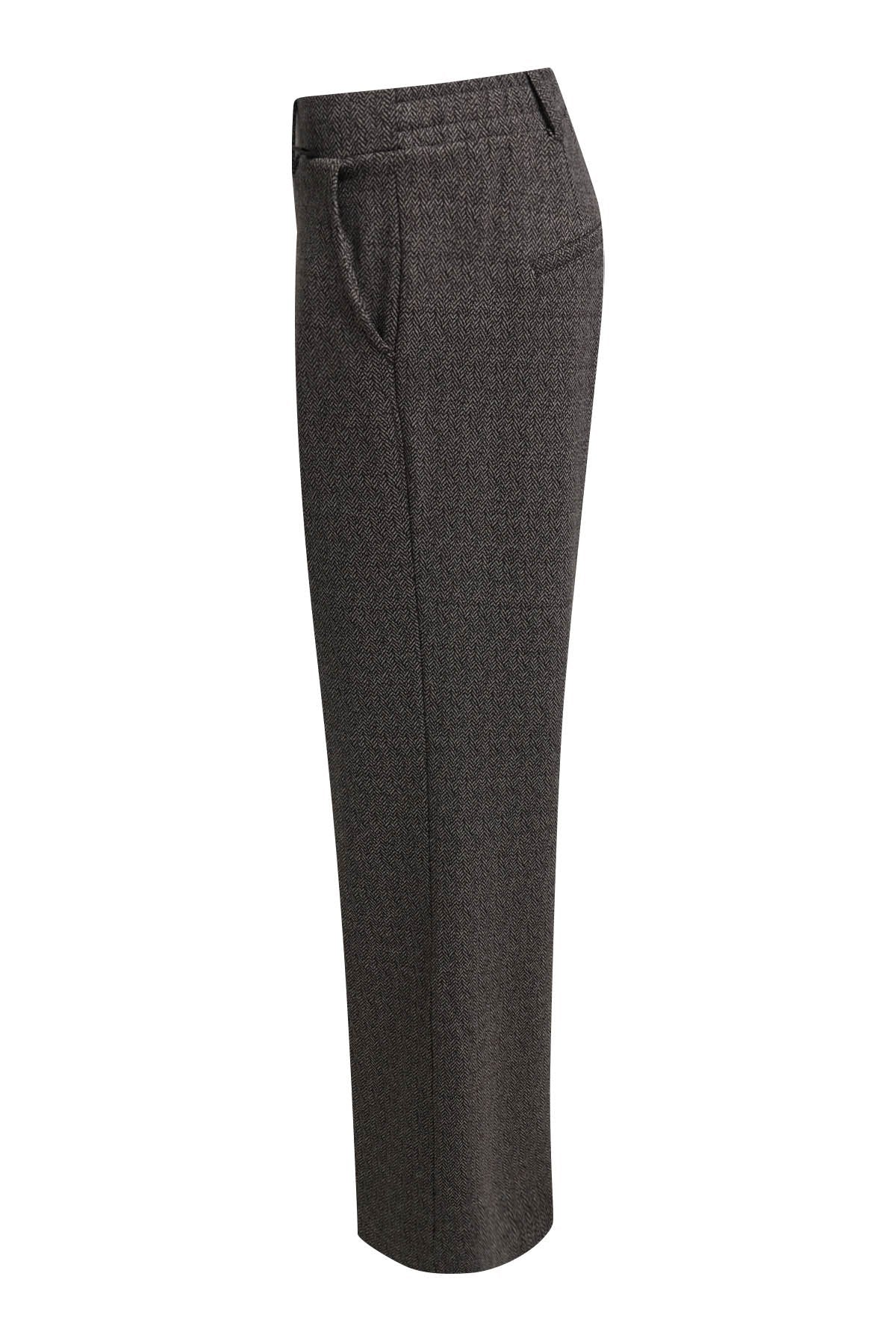 Herringbone Interlock Pants (Dark Choc)