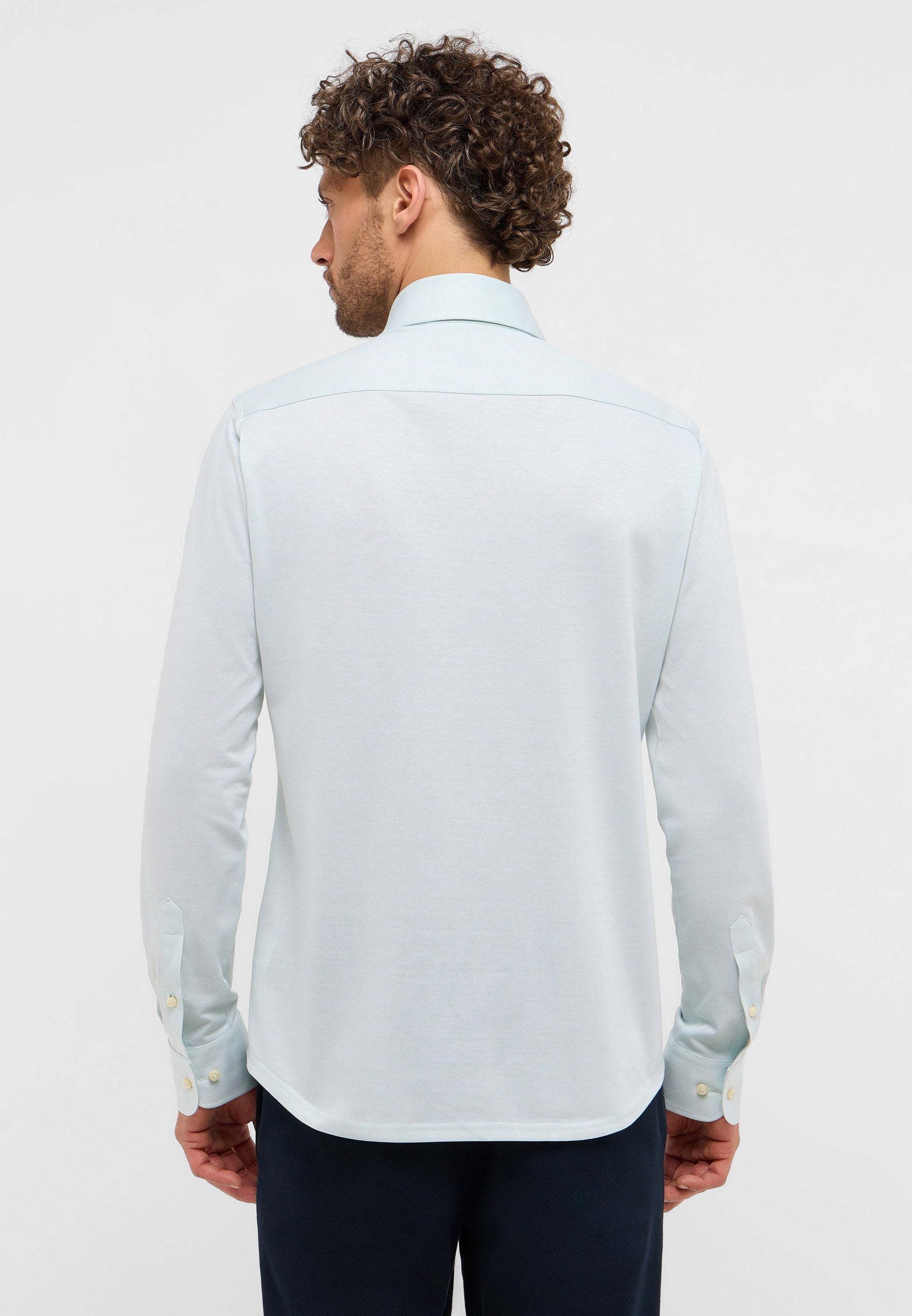 Hemd Single-Jersey Langarm (Hellgrün)