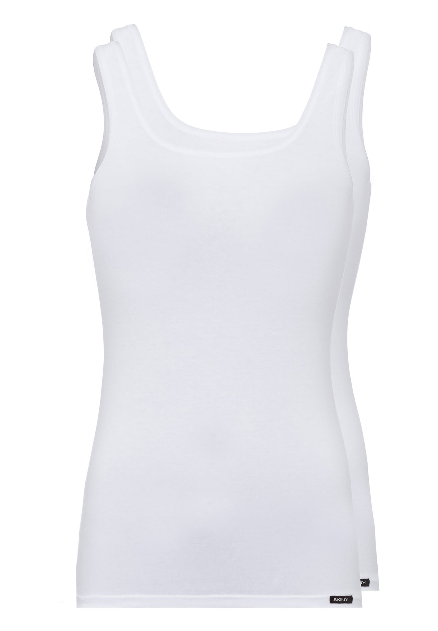 Skiny Damen Tanktop Doppelpack Cotton Advantage (White)