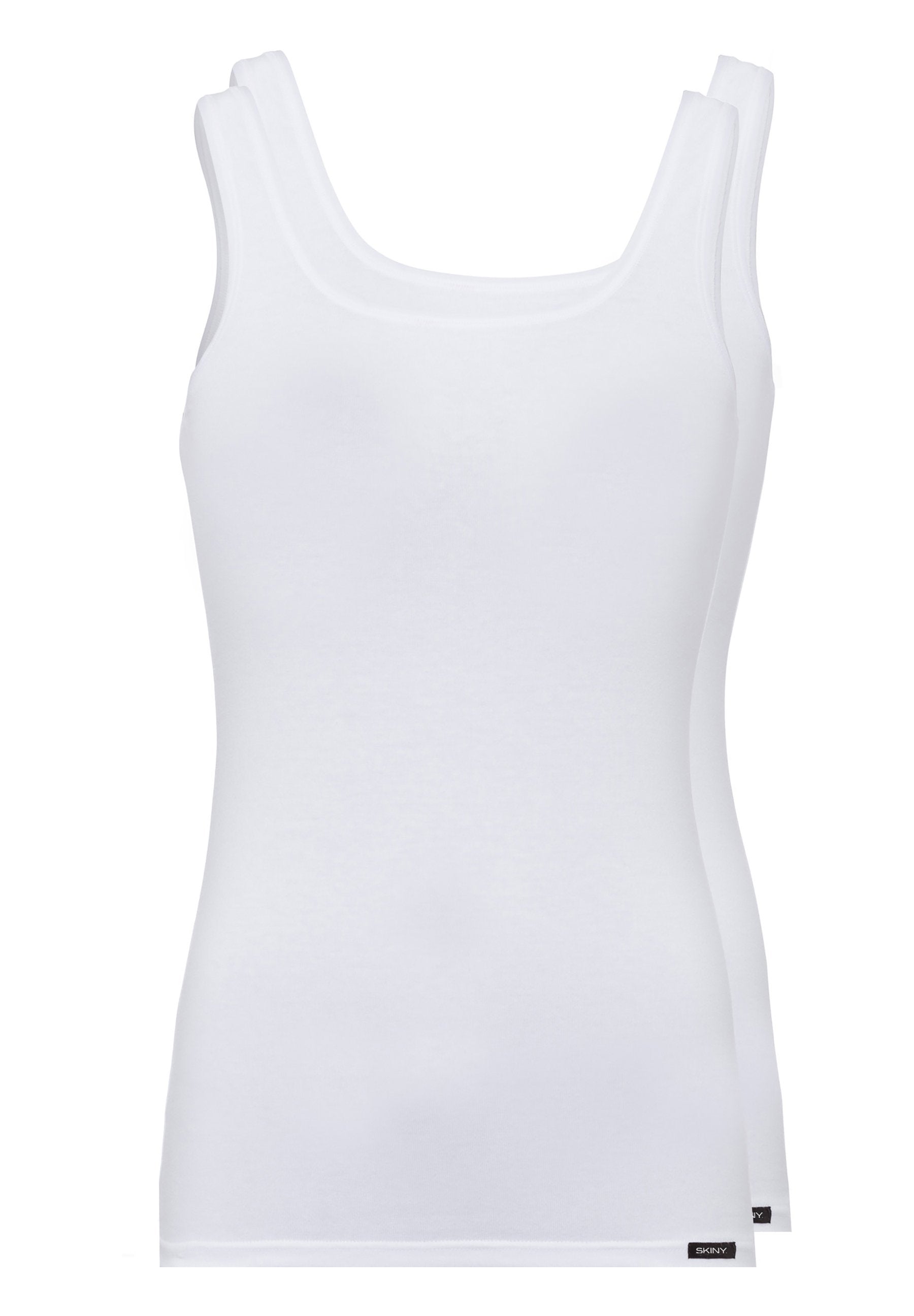 Skiny Damen Tanktop Doppelpack Cotton Advantage (White)