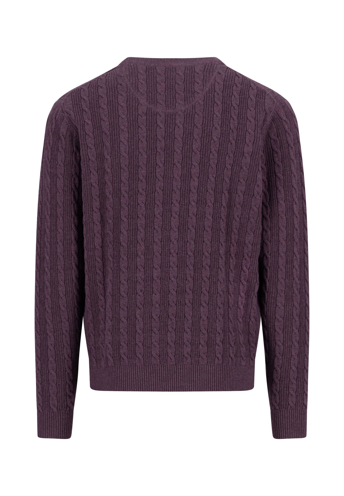 O-Neck, Cable (Aubergine)