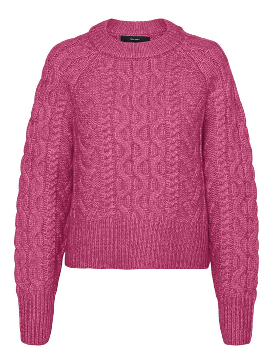 Vmbirgitte Ls O-neck Pullover (Mint/w. Me)