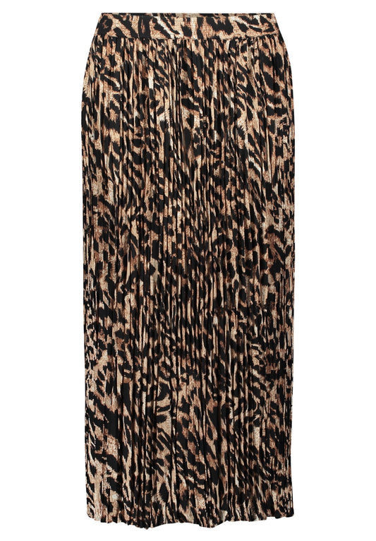 Plisseerock (Black/beige)