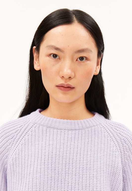 Rib Knit Sweater (Moonlit Lilac)