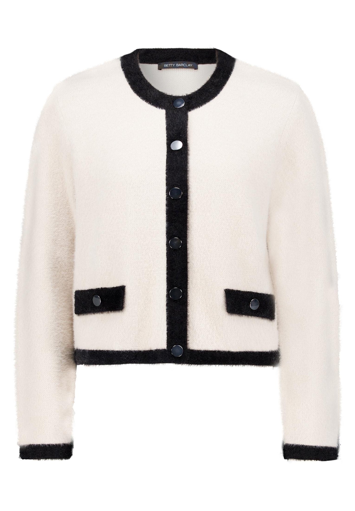 Grobstrickjacke (Patch Beige/bla)