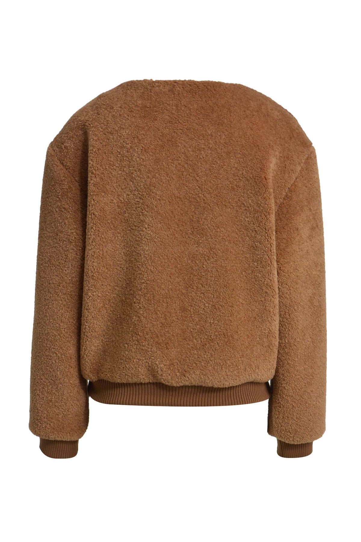 Teddy Bomber Jacket (Caramel)