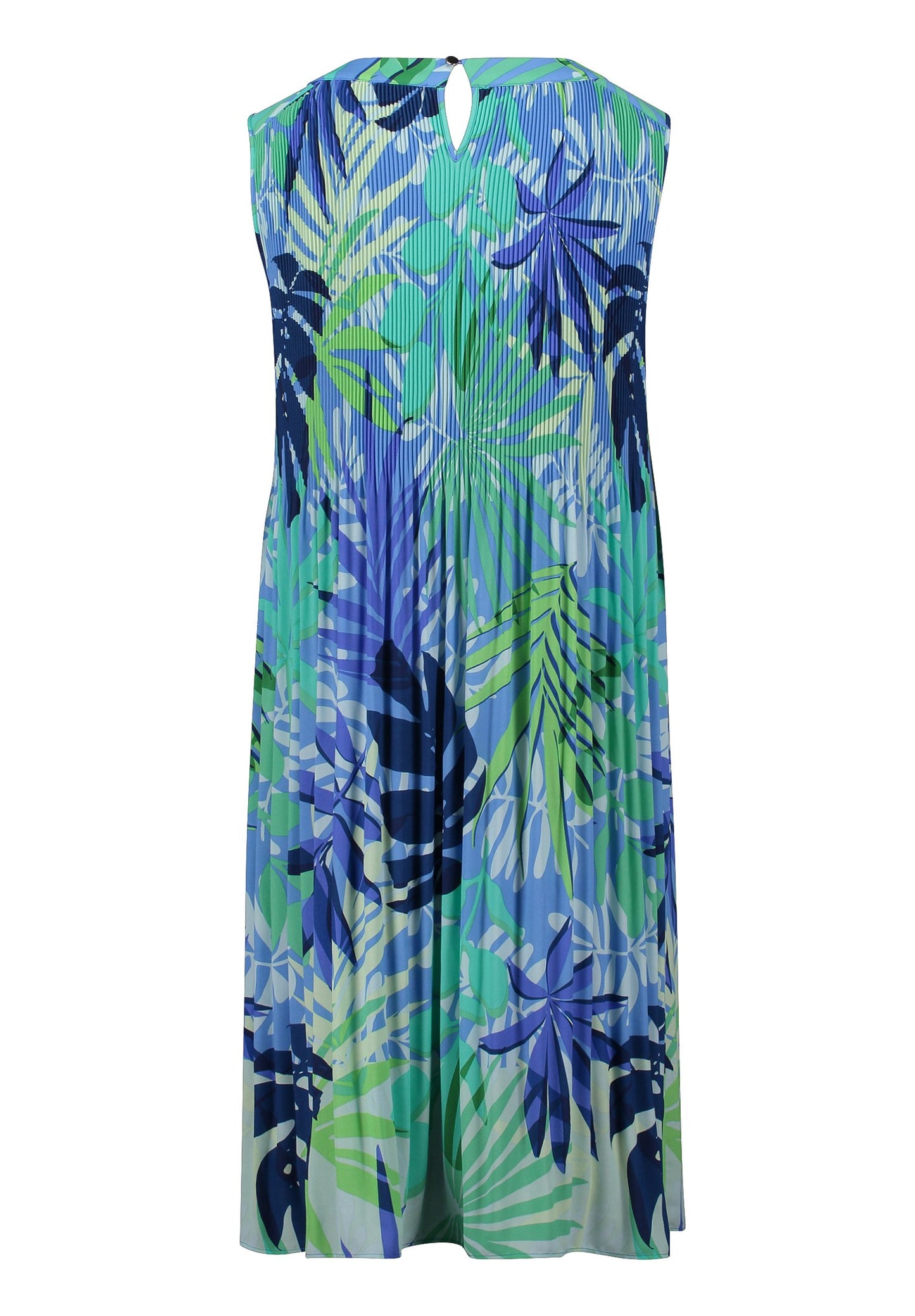 Plisseekleid (Blue/green)