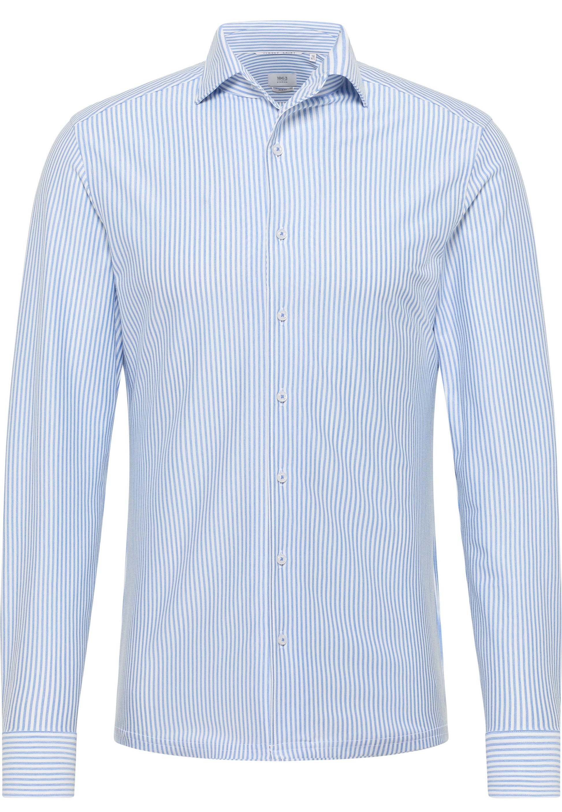 Hemd Jersey Langarm (Blau)