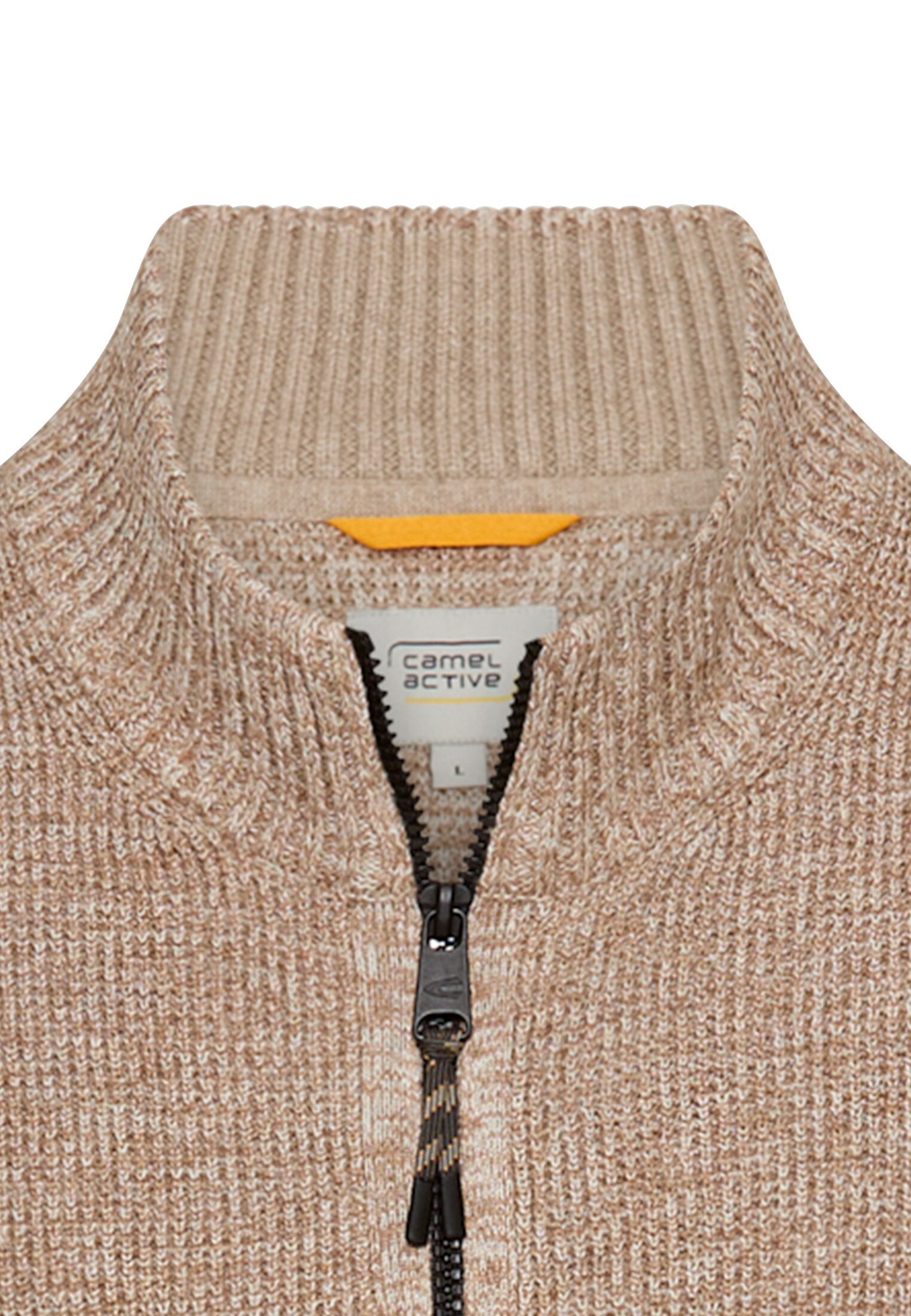 Strickjacke aus einem soften Baumwollmix (Oatmeal)