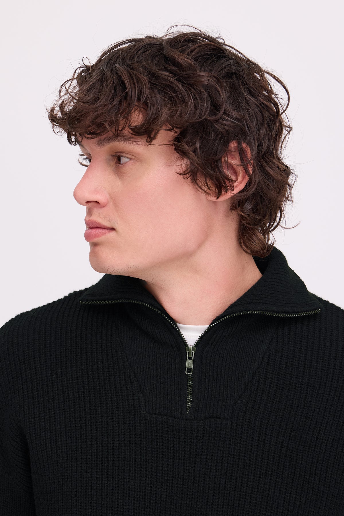 Bhbos Knit Halfzipp (Black Beauty)