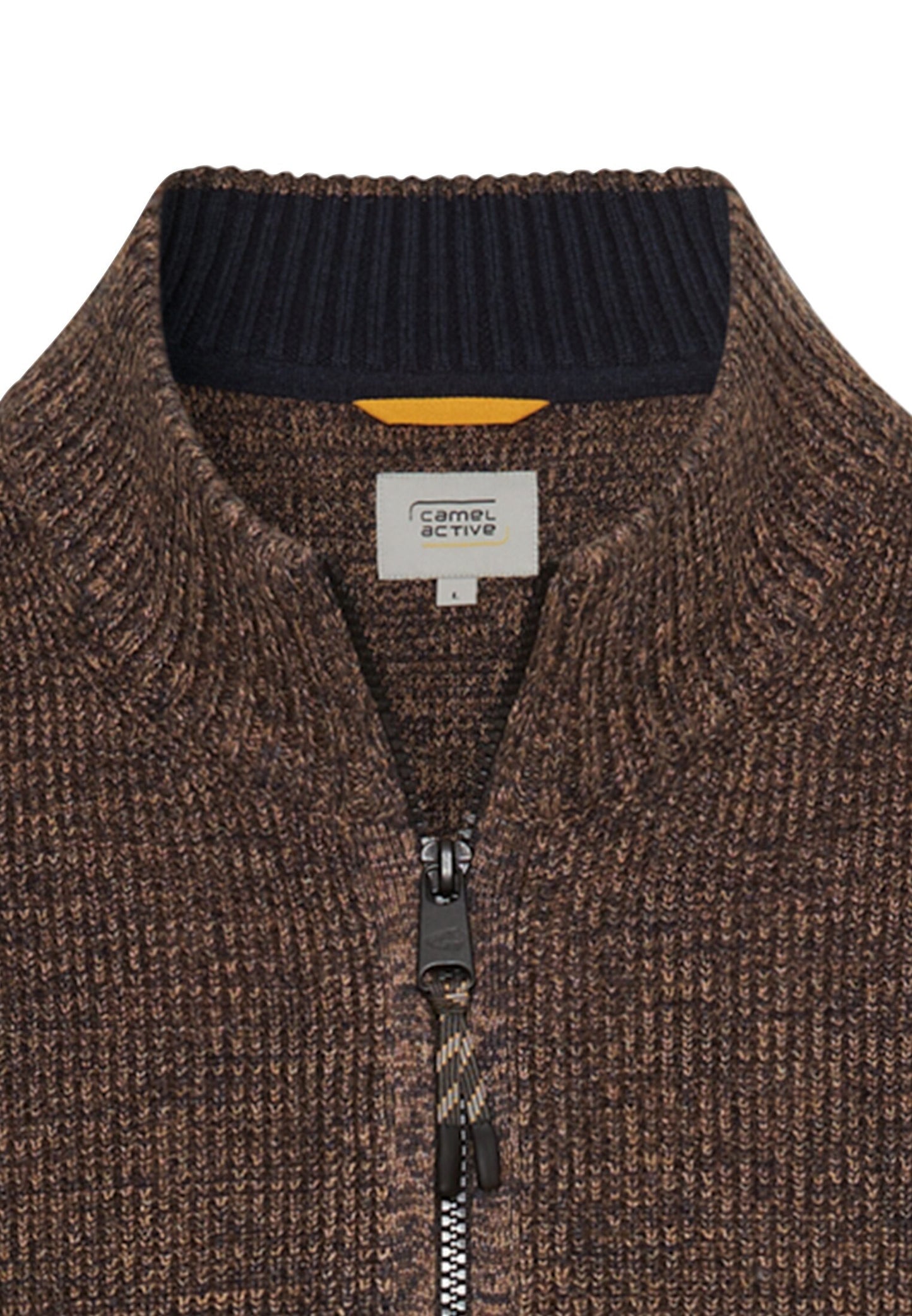 Strickjacke aus einem soften Baumwollmix (Dark Brown)