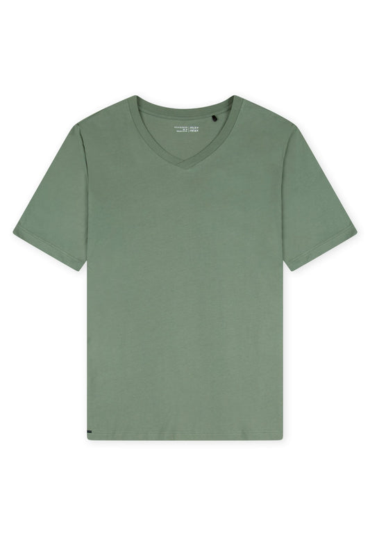 T-Shirt V-Ausschnitt (Khaki)