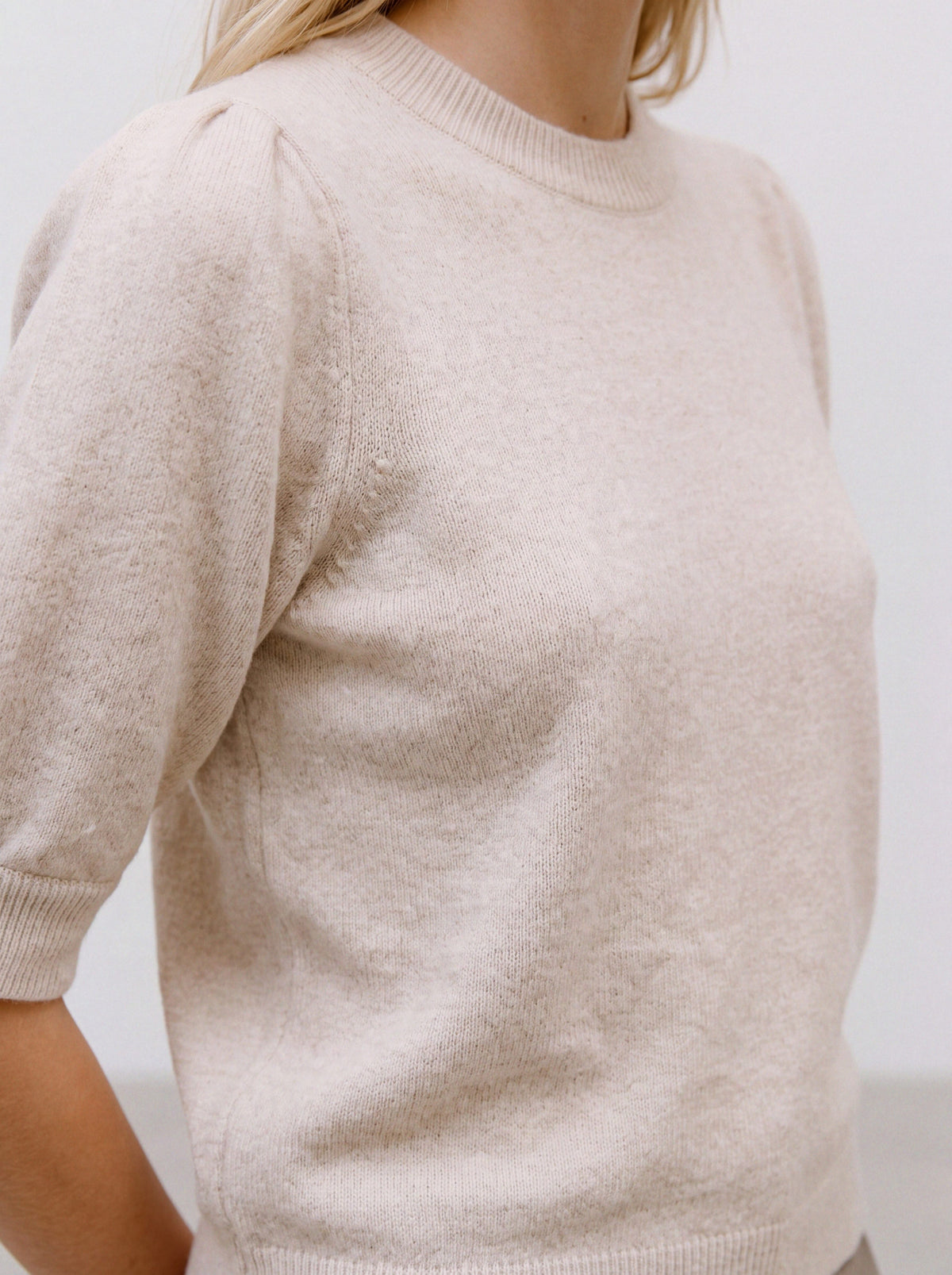 Vmdoffy 2/4 O-neck Pullover Ga Noos (Birch/mela)