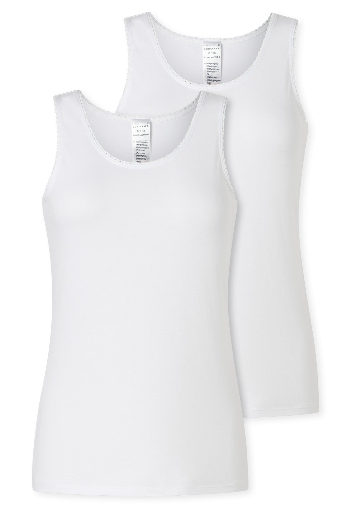 2PACK Trägertop (Weiss)