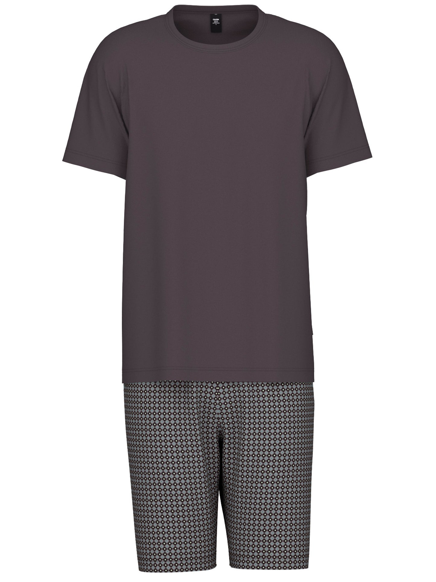 HERREN Pyjama kurz (Shale Grey)