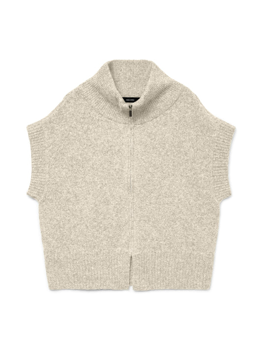 Vmbang Sl Highneck Zipper Vest Boo (Birch/mela)