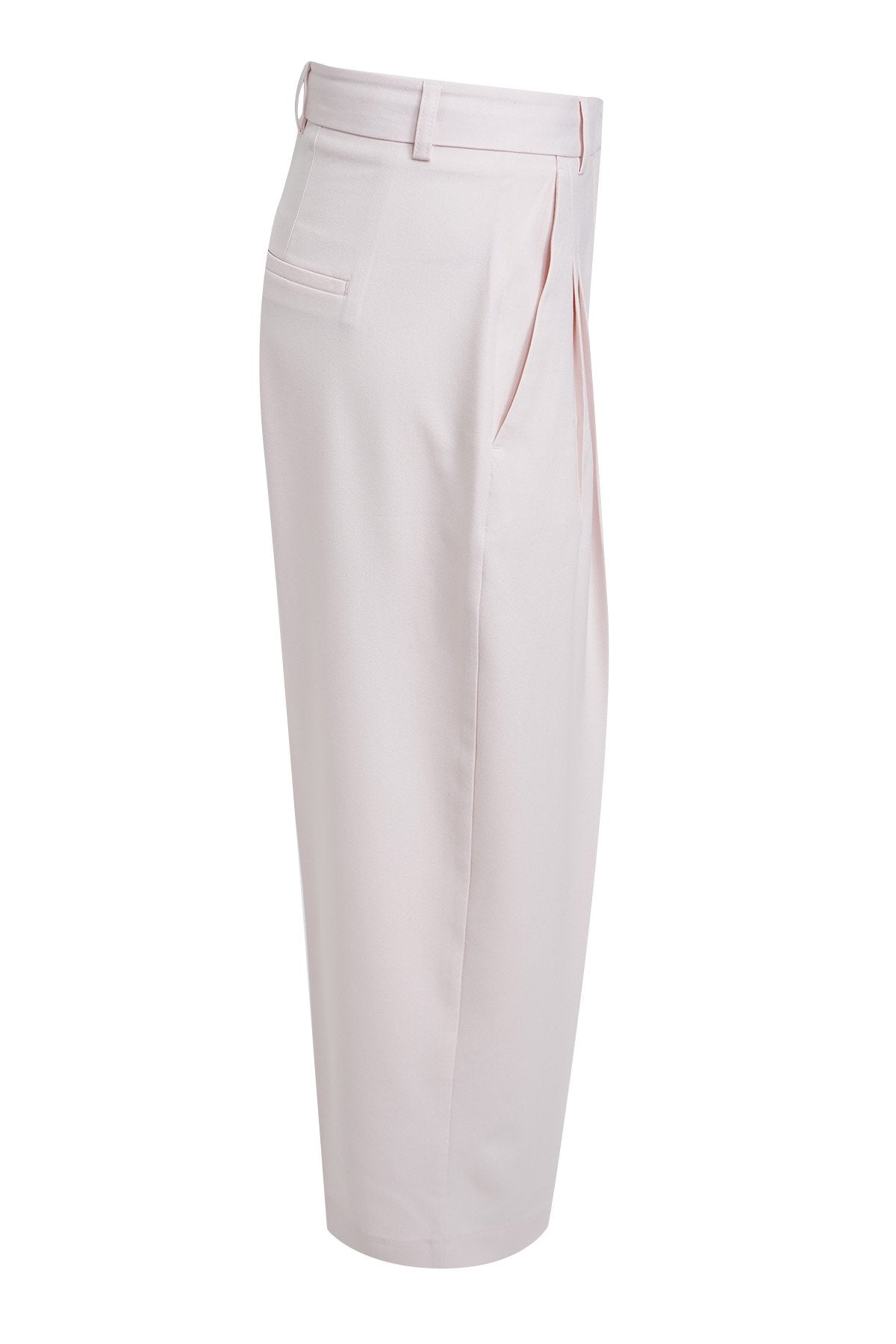 Cropped Straight Pants (Blush)