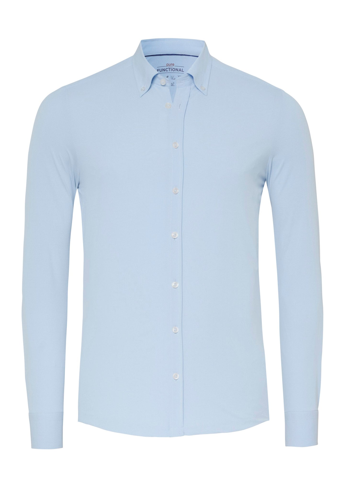 PURE- Functional Hemd Langarm (Uni Hellblau)