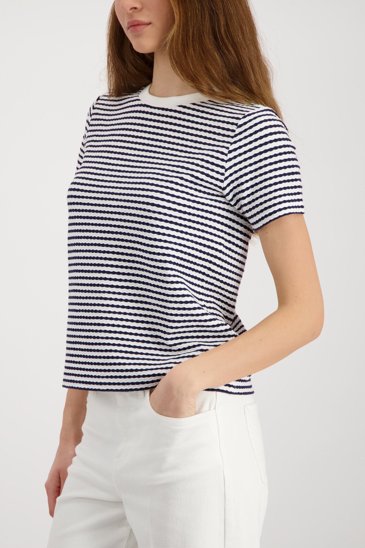 T-Shirt (Marine Ringel)