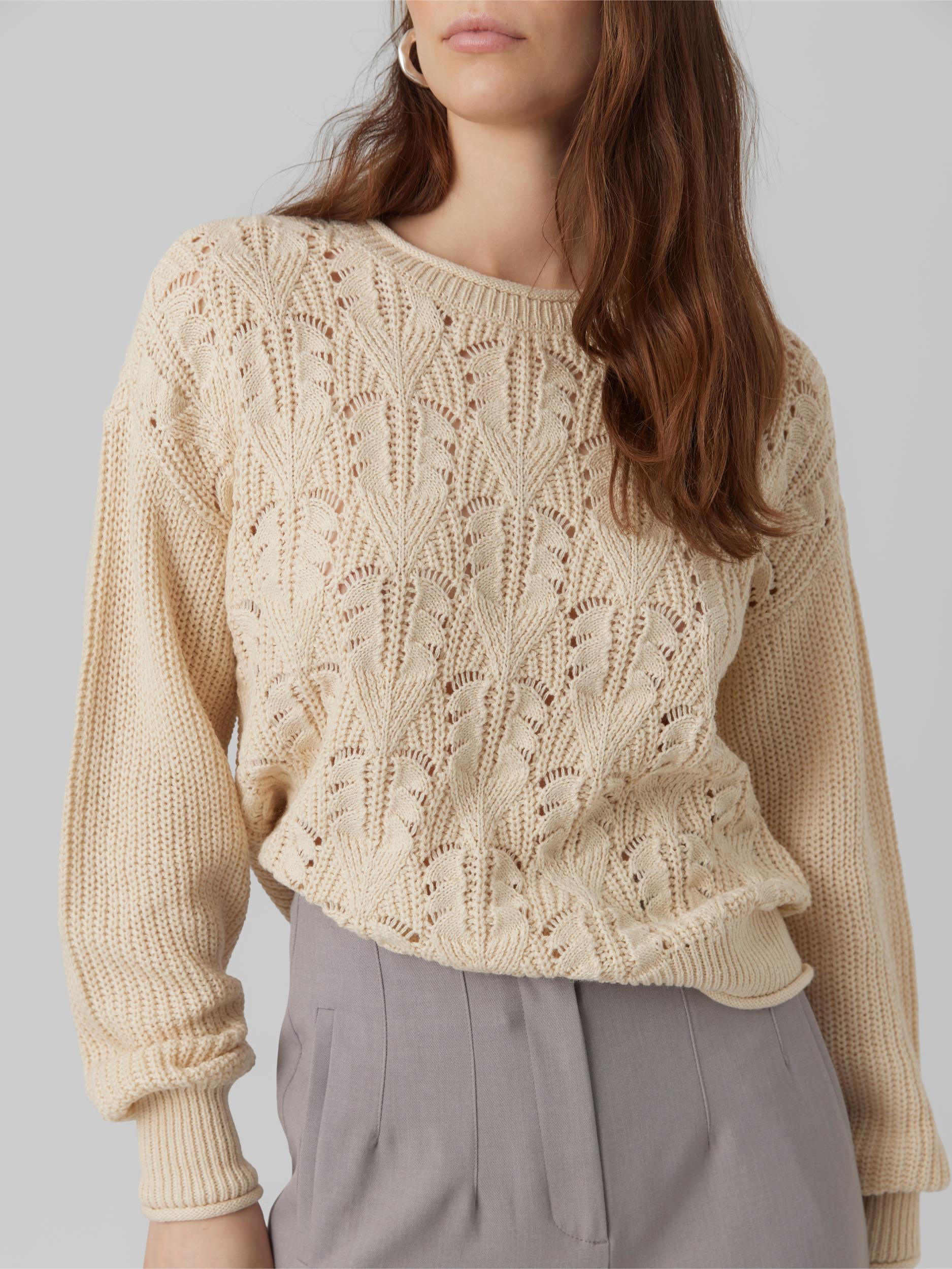Vmcrush Ls O-neck Pullover Boo (Birch)