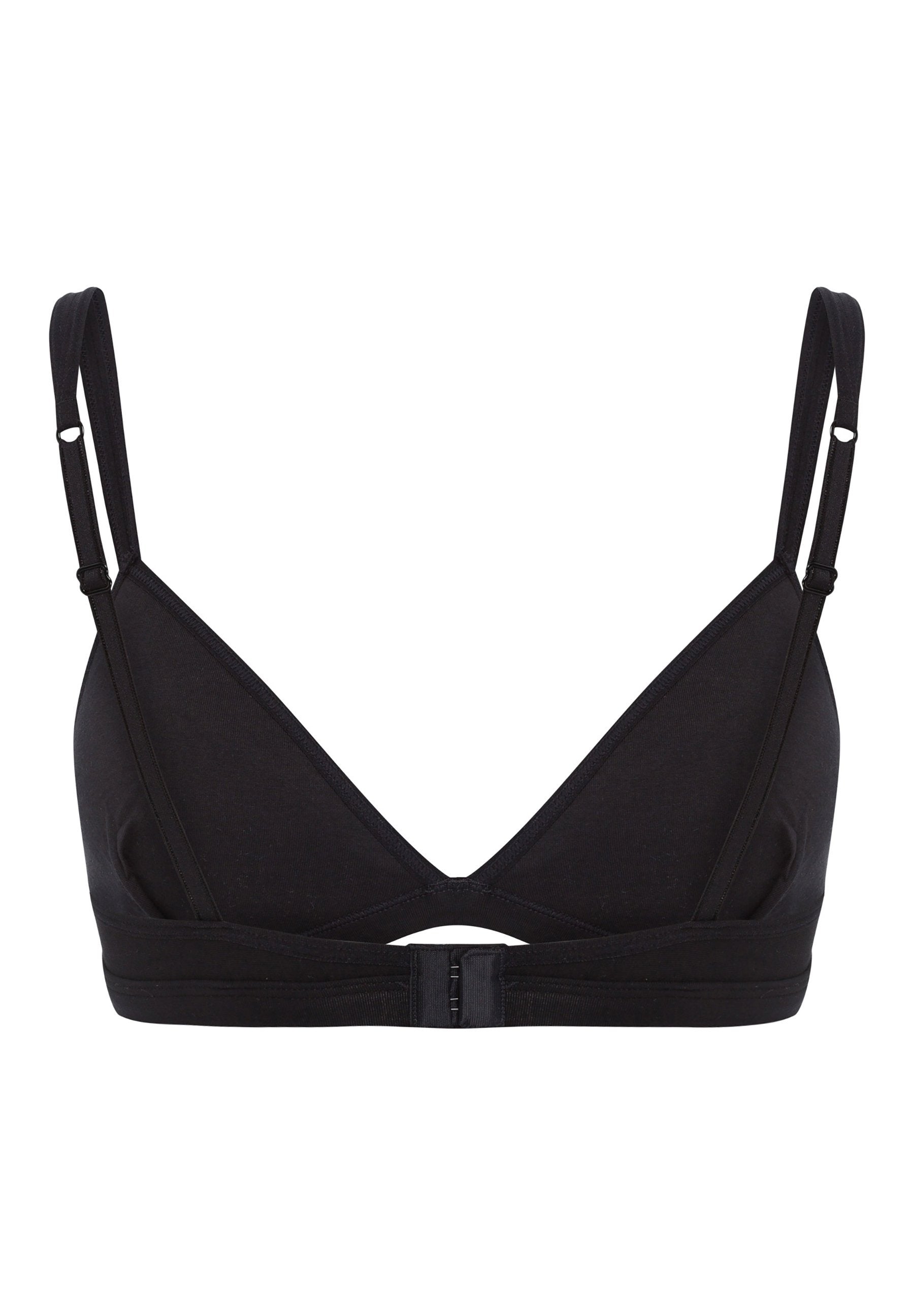 Skiny Damen Triangel BH gepaddet SKINY ADVANTAGE Cotton Stretch (Black)