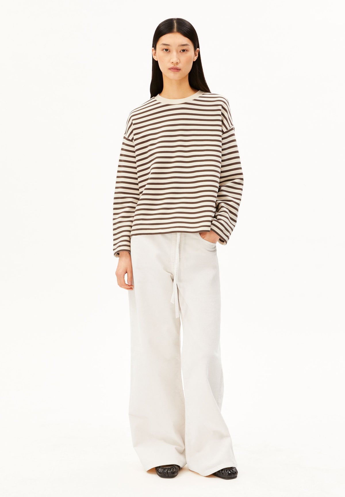 Frankaa Maarlen Stripe Sweat (Undyed-clayston)