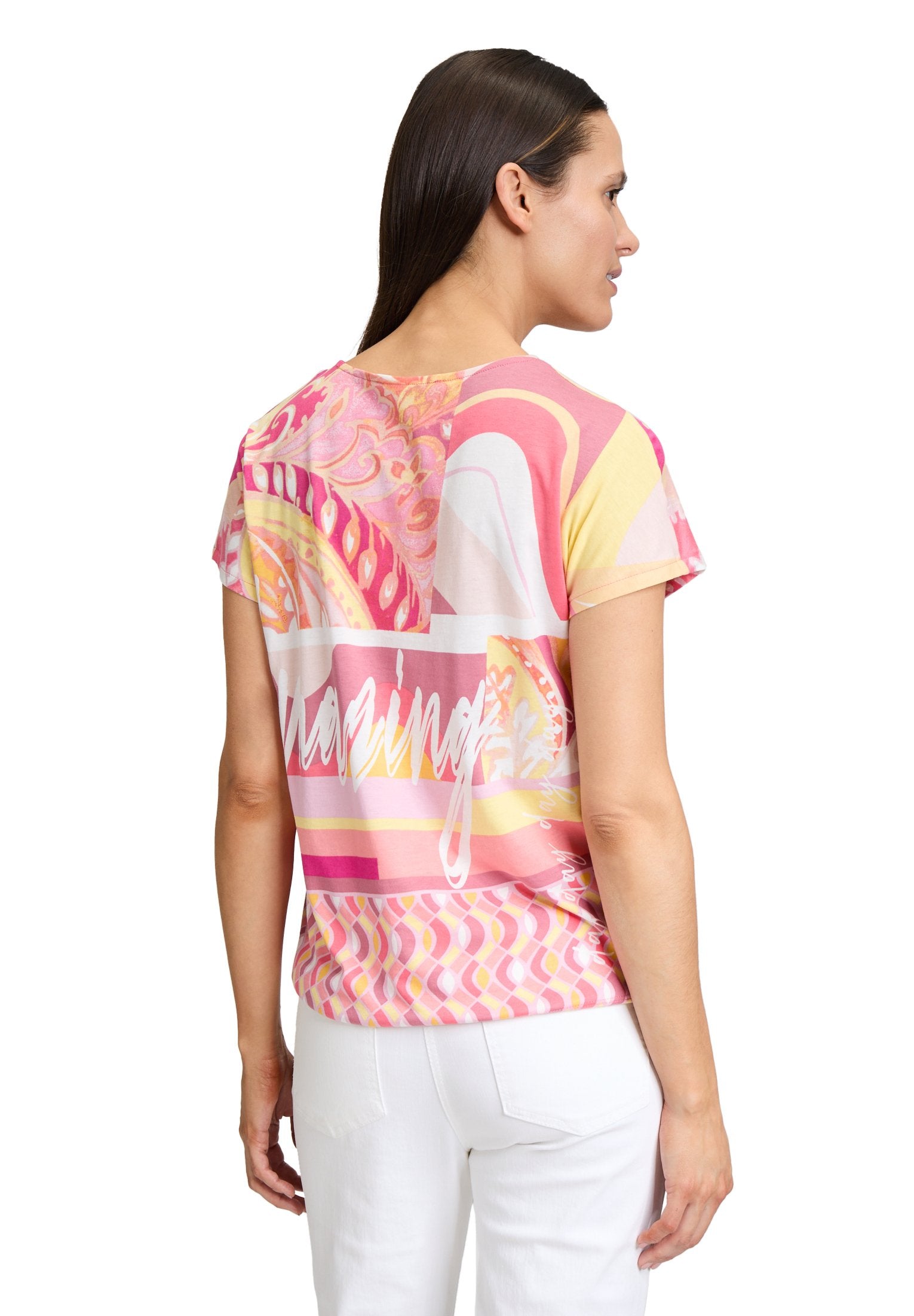 Printshirt (Rosé/yellow)