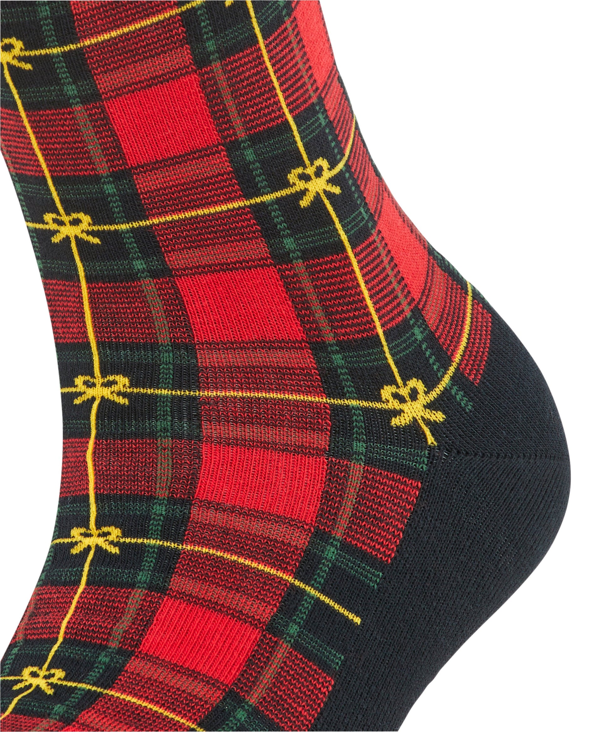 Burlington X-Mas Tartan Damen Socken (Black)