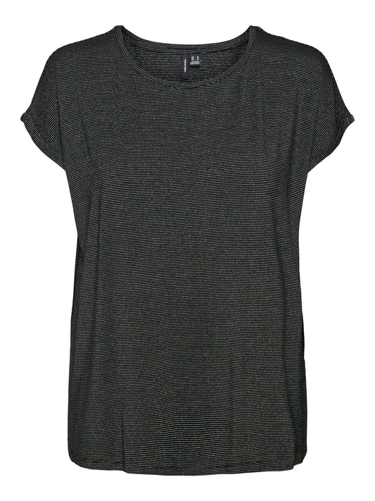 Vmlava Glitter Ss Top Stripe Ga (Black/silv)
