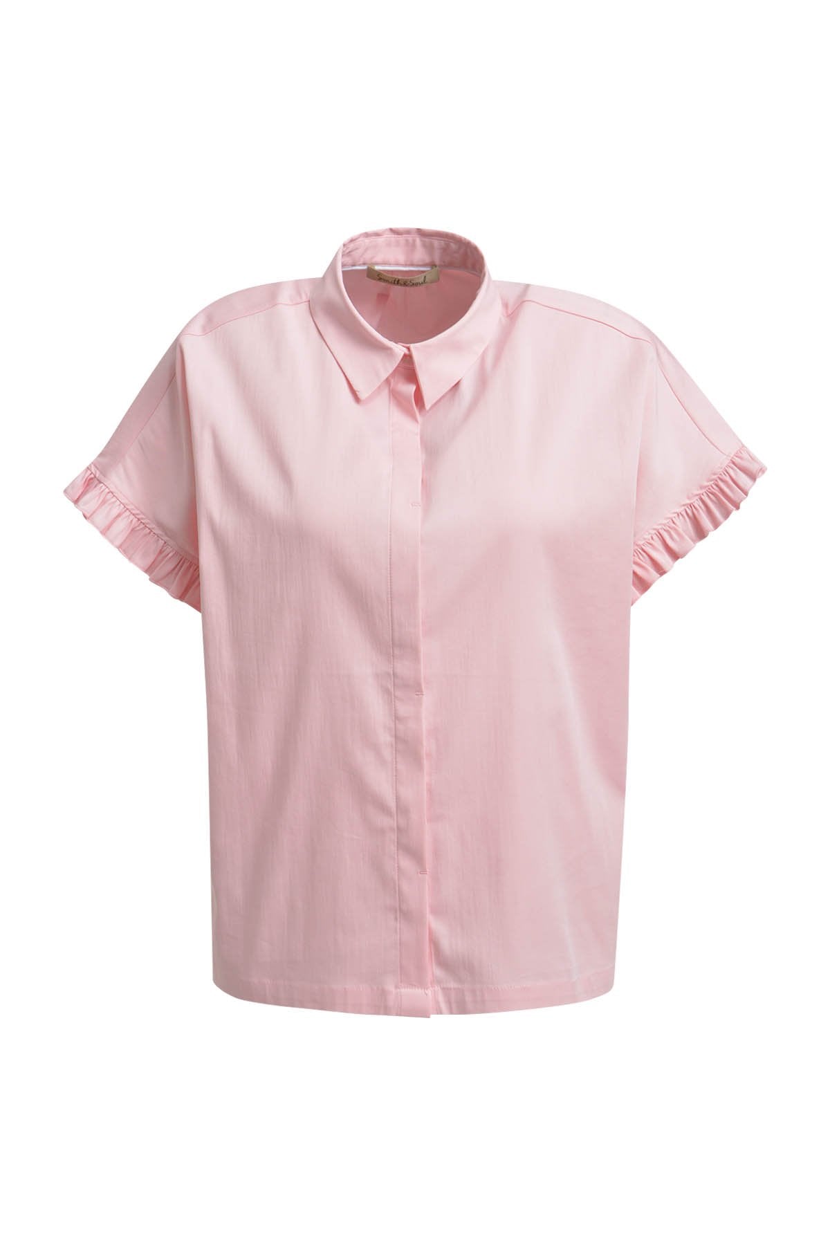 Blouse with Ruffle slv (Powder Ros©)