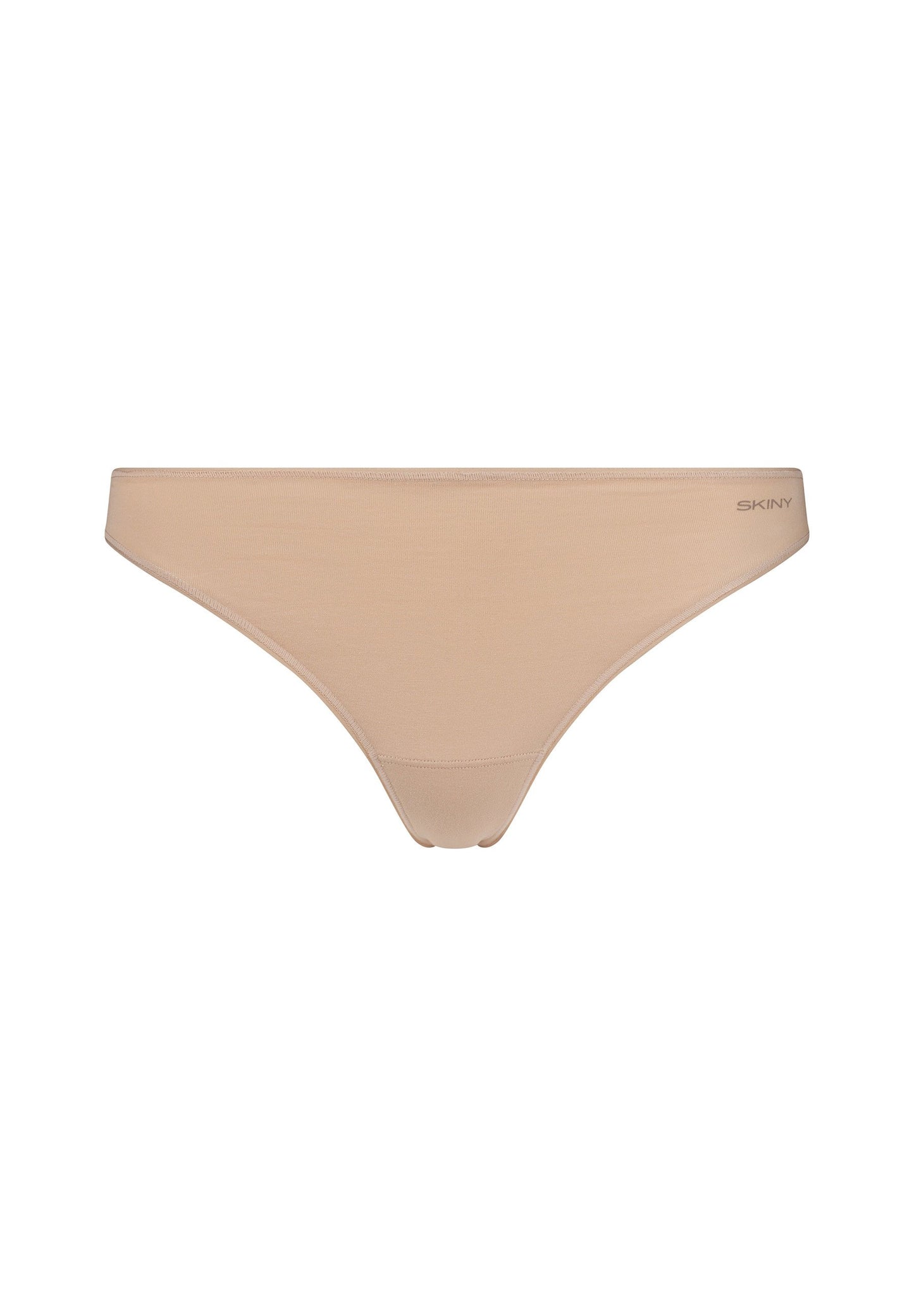 Skiny Damen String Doppelpack SKINY ADVANTAGE Cotton Stretch (Beige)