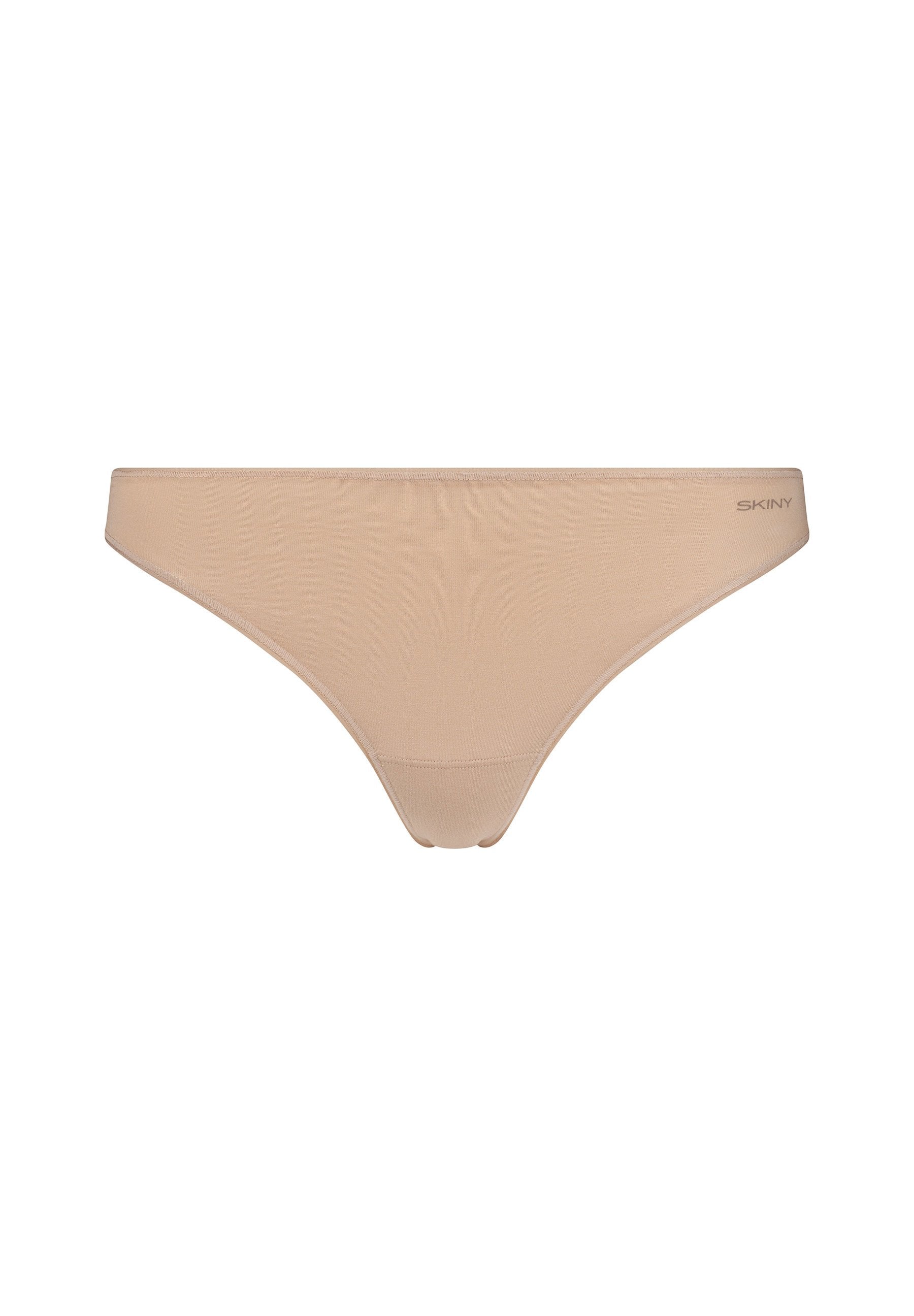 Skiny Damen String Doppelpack SKINY ADVANTAGE Cotton Stretch (Beige)