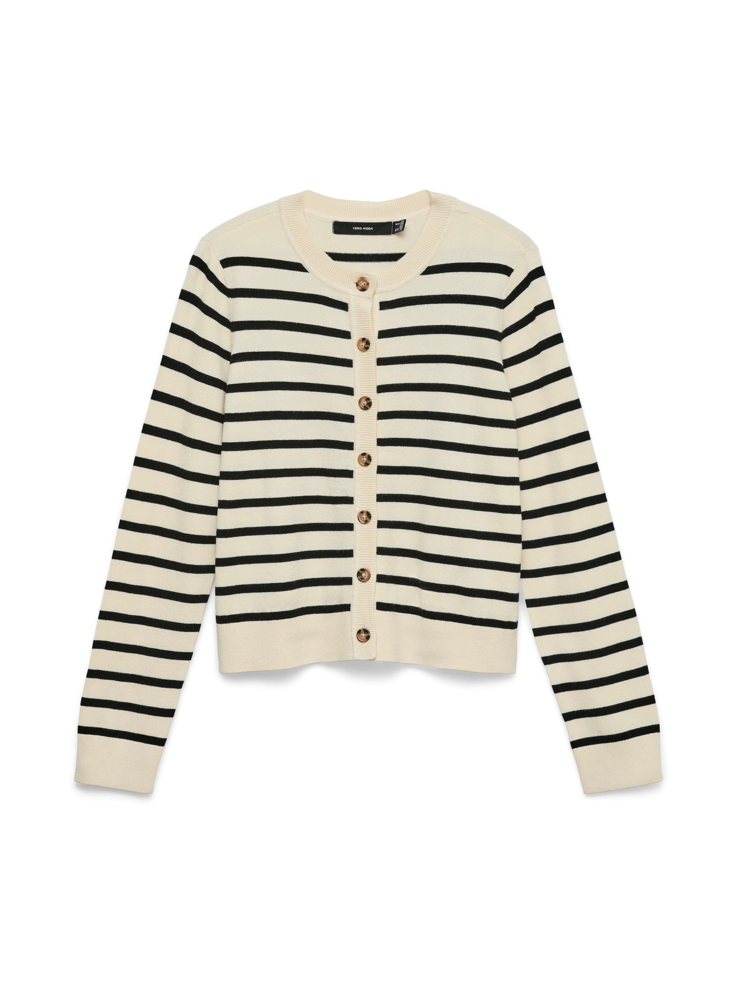 Vmsaba Plain Ls O-neck Cardigan Noos Lx (Birch/w. B)