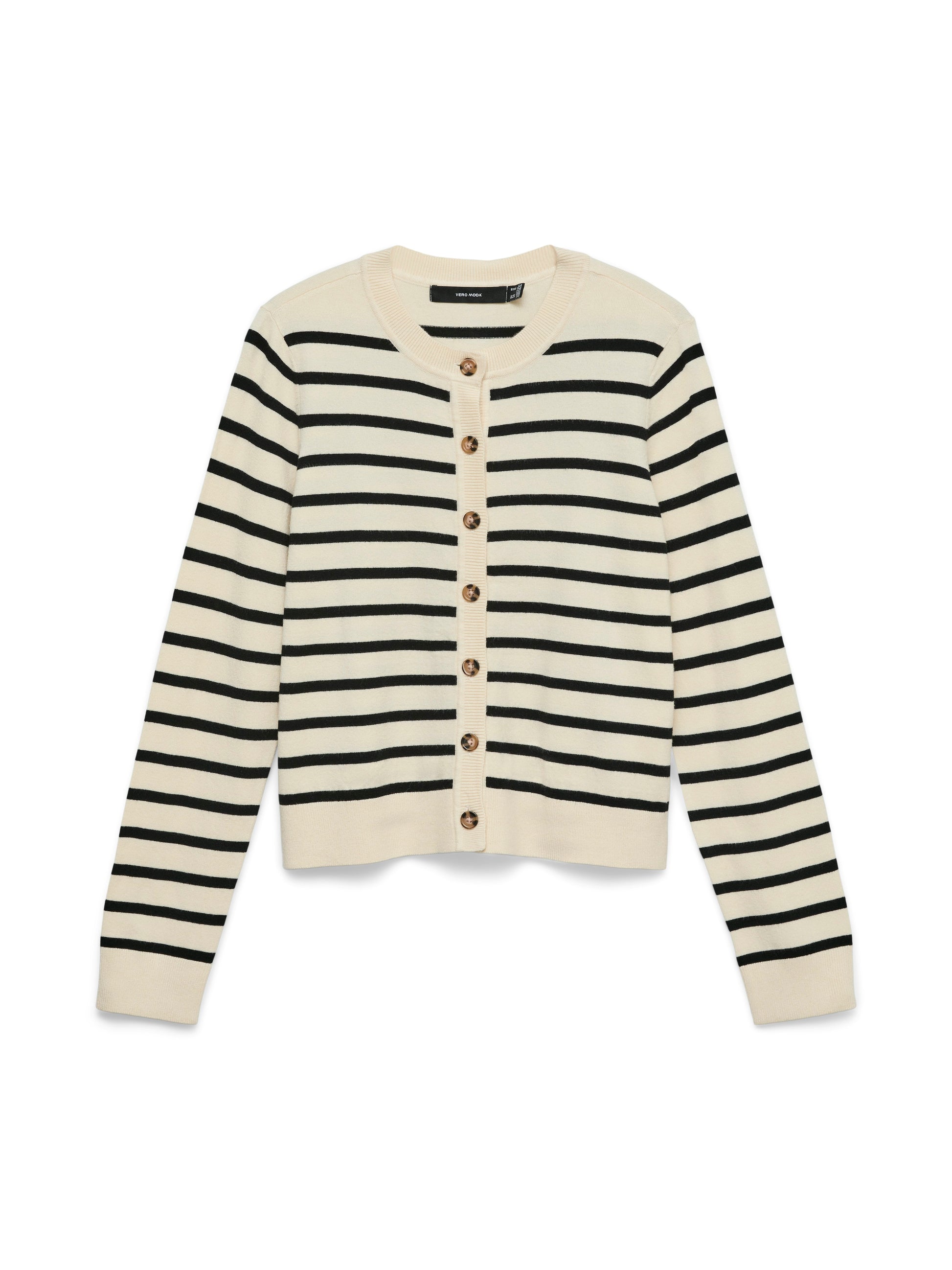 Vmsaba Plain Ls O-neck Cardigan Noos Lx (Birch/w. B)