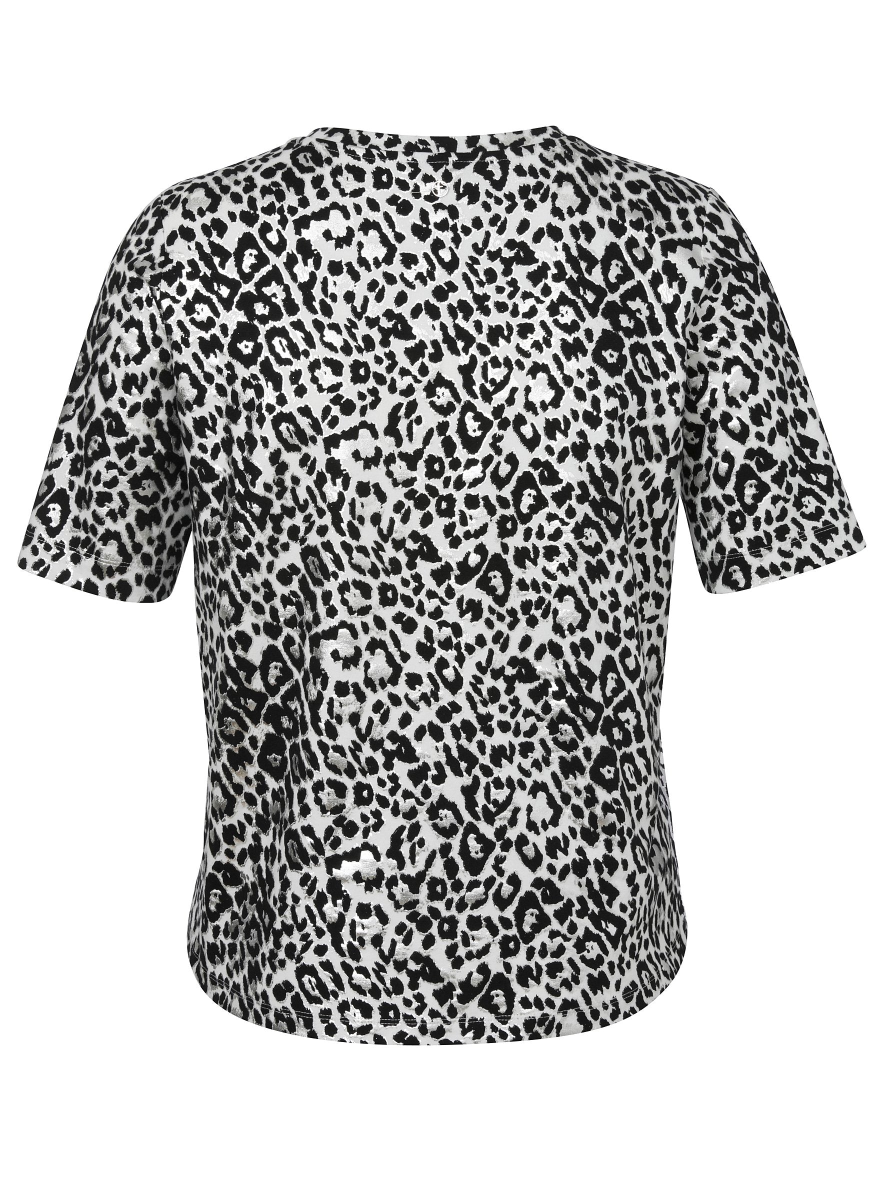 T-Shirt Rundhals 1/2 Arm Druck (Offwhite Multico)