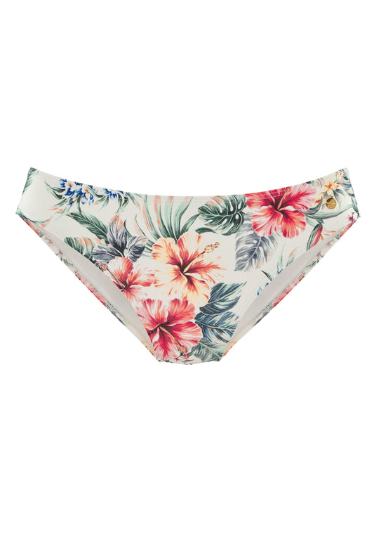lascana Bikinihose normal (Creme Print)