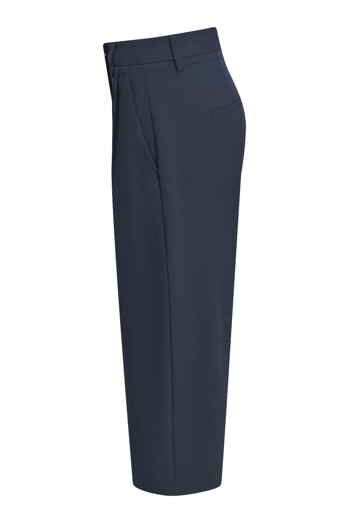 Straight Cropped Pants (Marine)