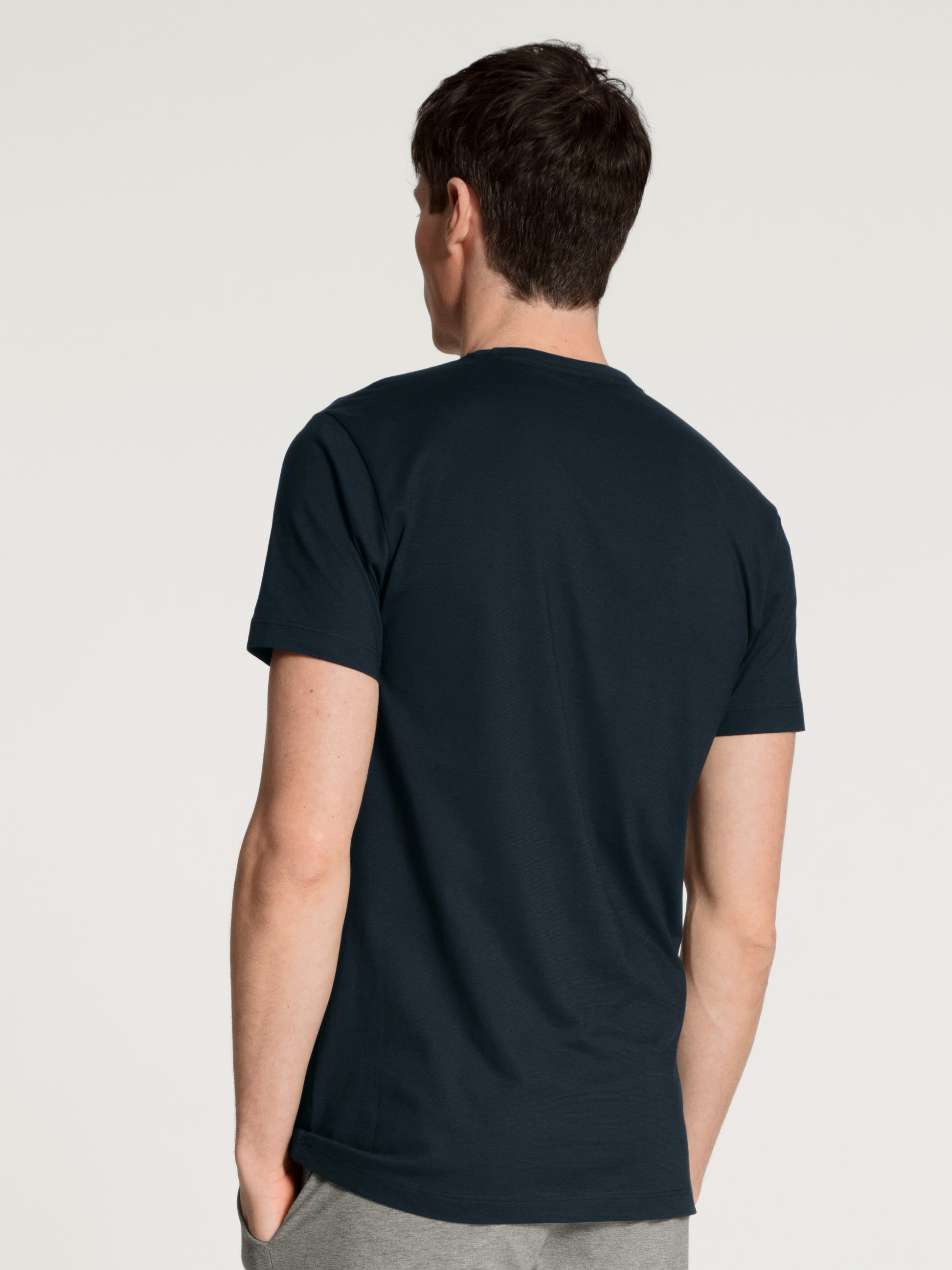 Kurzarm-Shirt, Rundhals (Dark Sapphire)