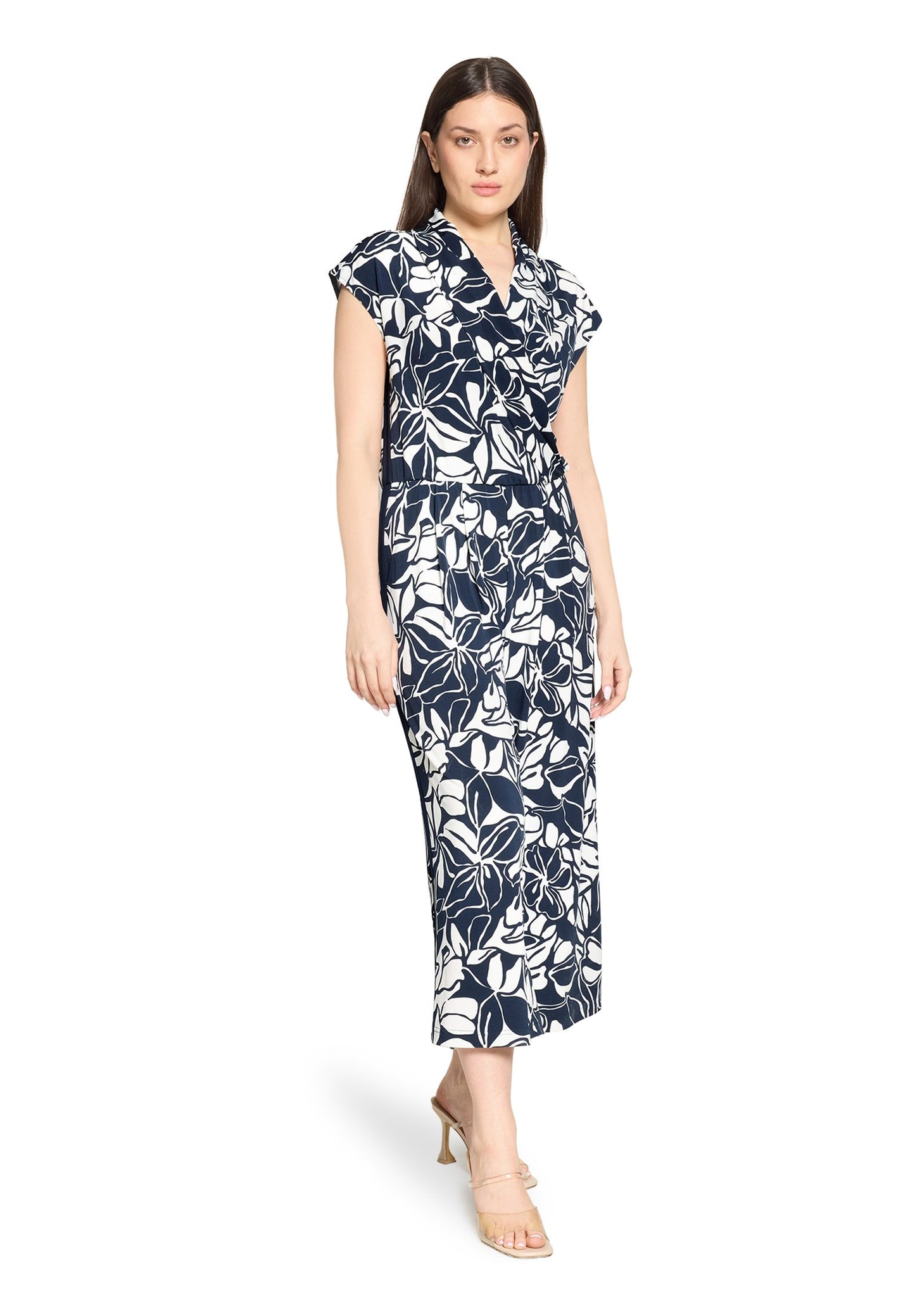Jumpsuit (Dark Blue/cream)