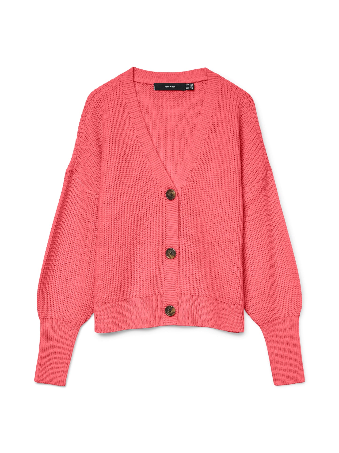 Vmlea Ls V-neck Cuff Cardigan Noos (Coral Paradis)