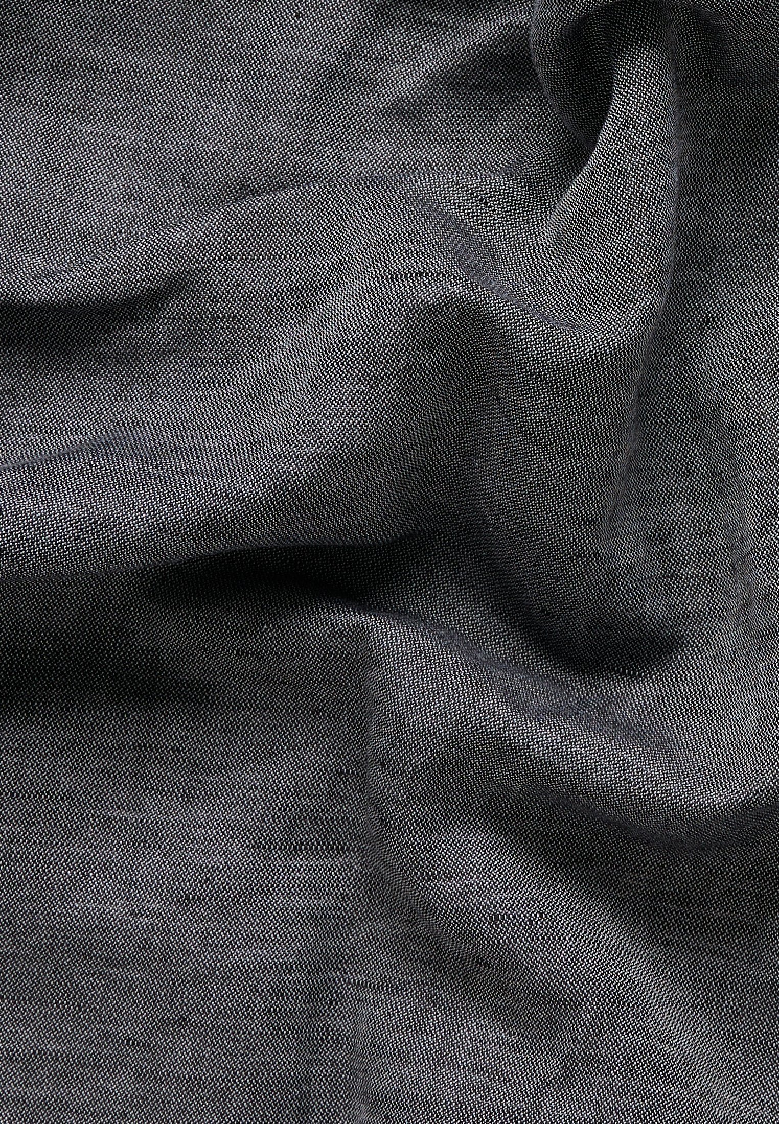 ETERNA unifarbenes Soft Tailoring Shirt MODERN FIT (Schwarz)