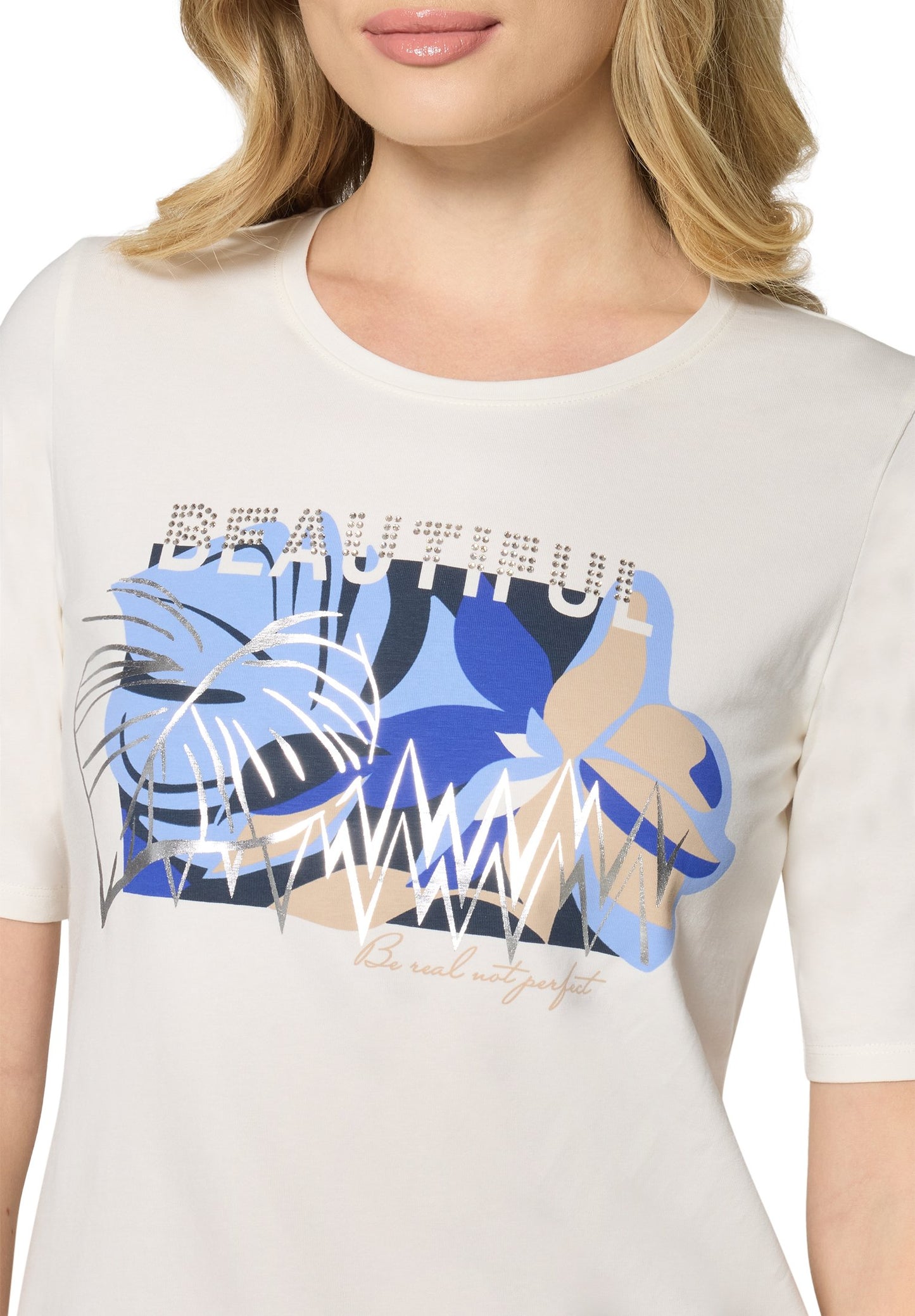 Basic Shirt (Patch Cream/blu)