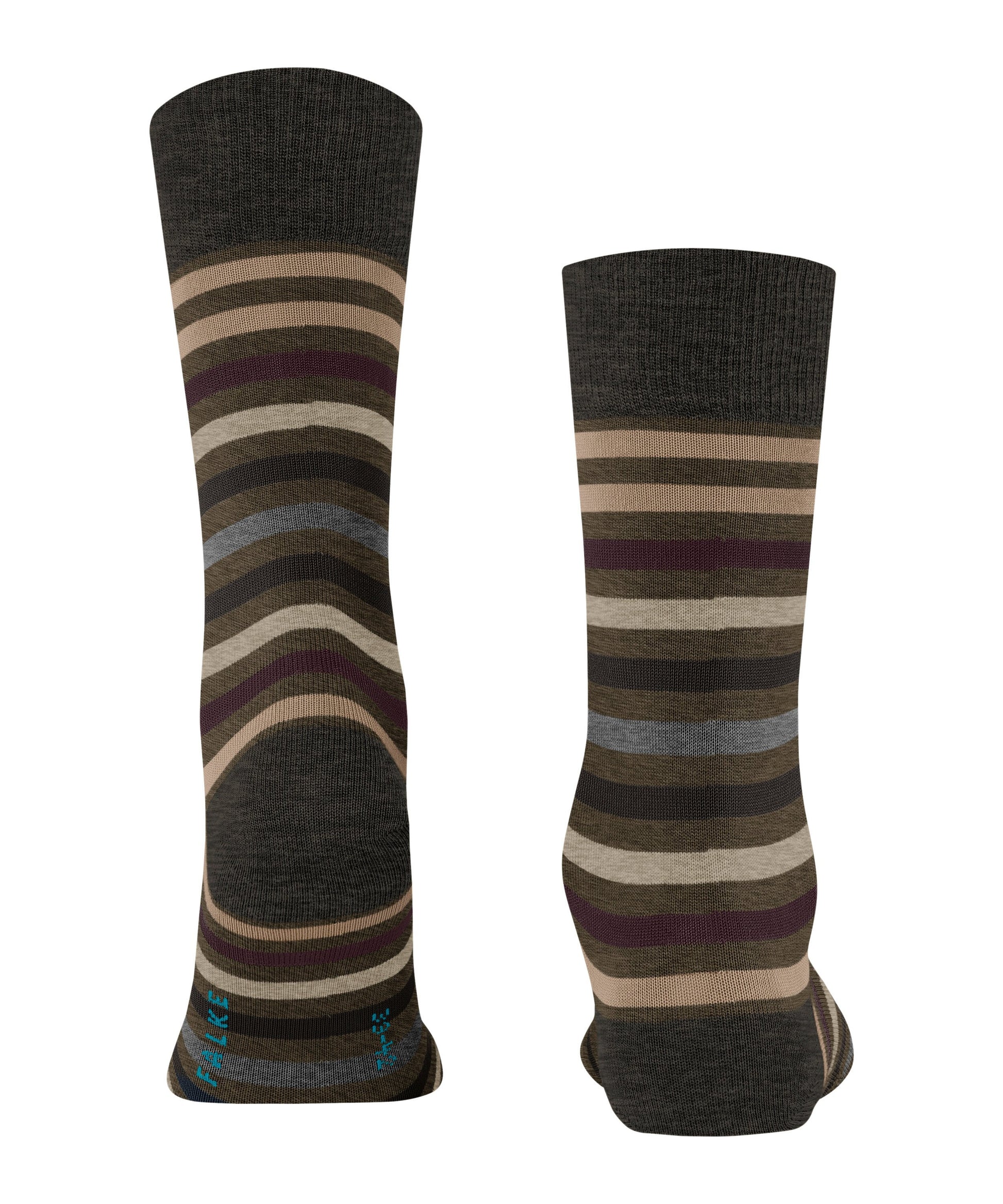 FALKE Tinted Stripe Herren Socken (Beech)