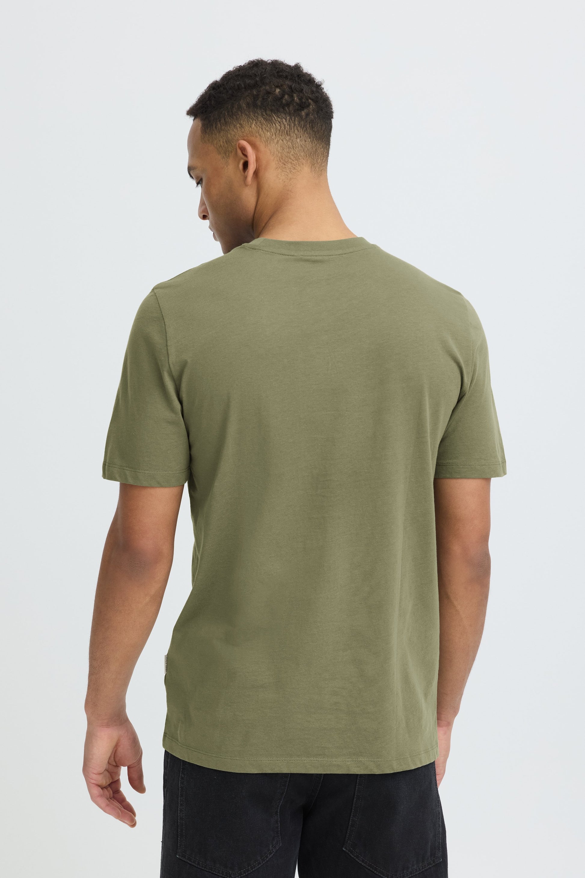 Bhkaan Emb S/s Tee (Dusty Oliv)