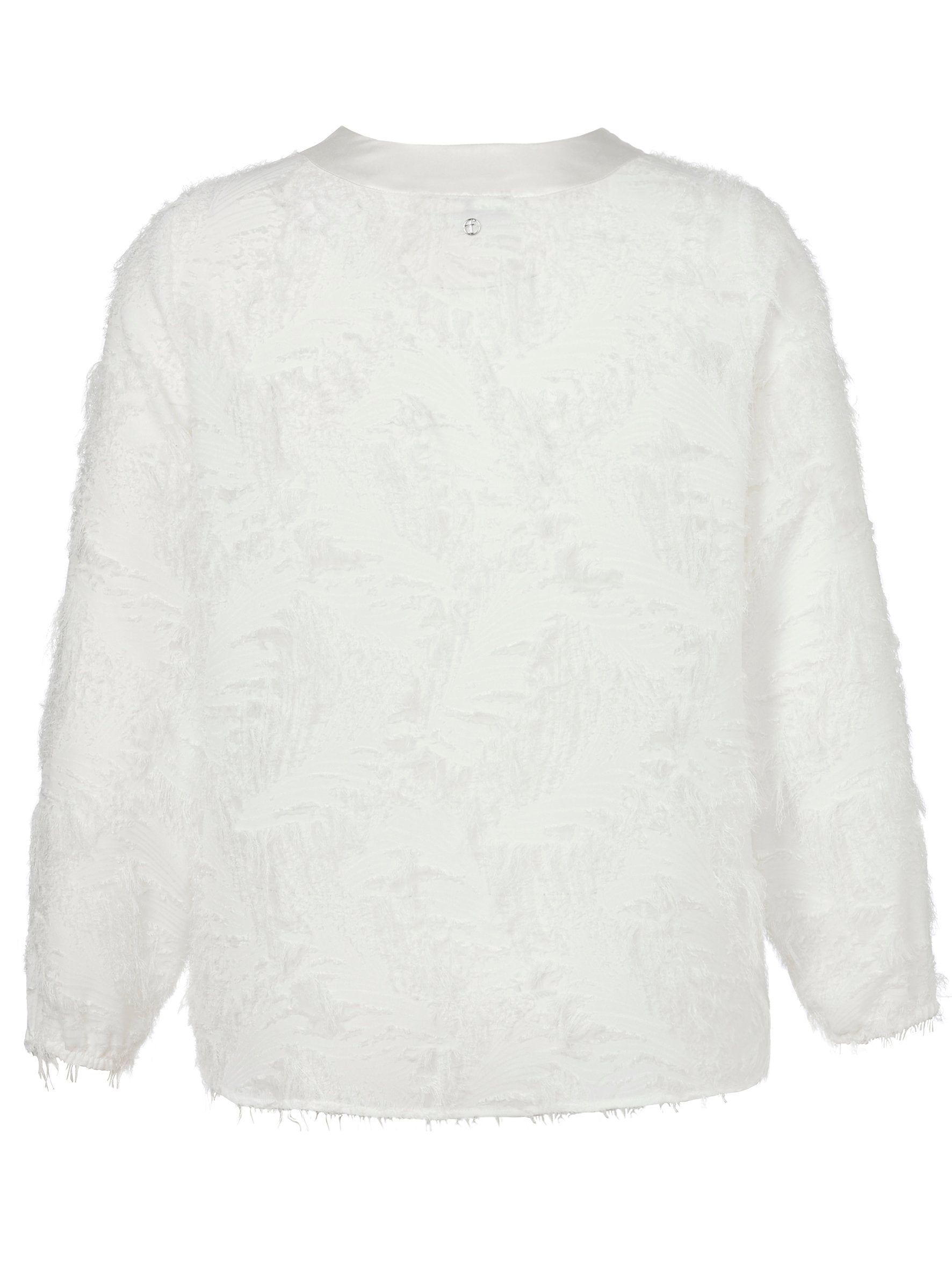 Bluse V-Ausschnitt 1/1 Arm (Offwhite)