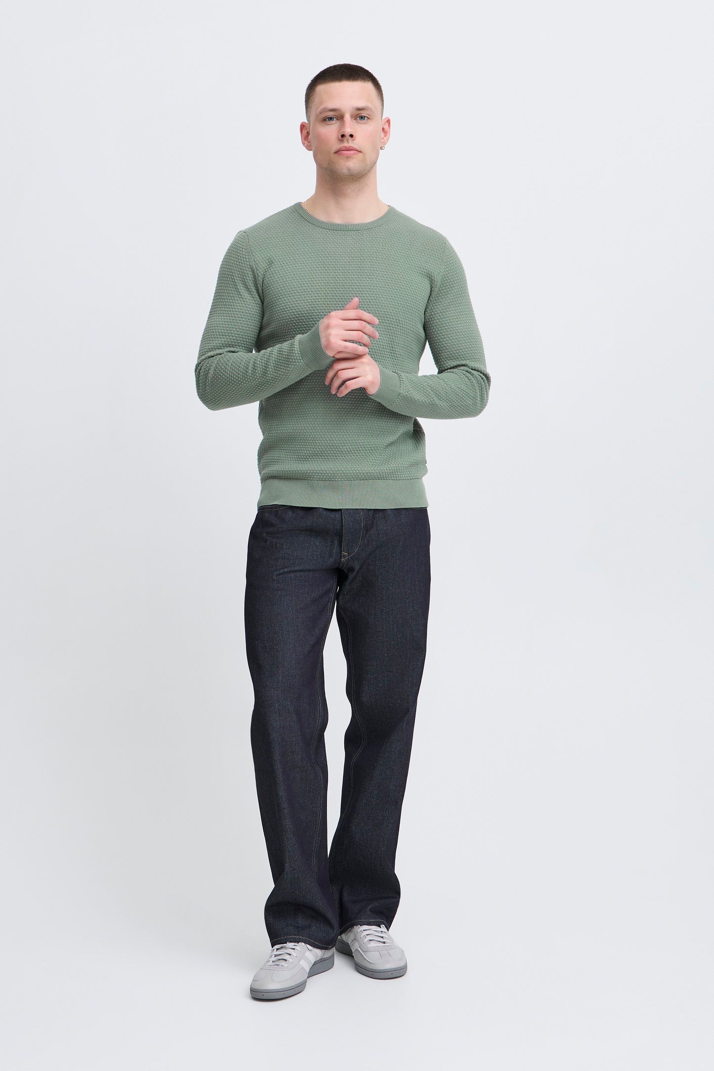 Bhredhill Crew Neck Knit Noos (Laurel Wreath)