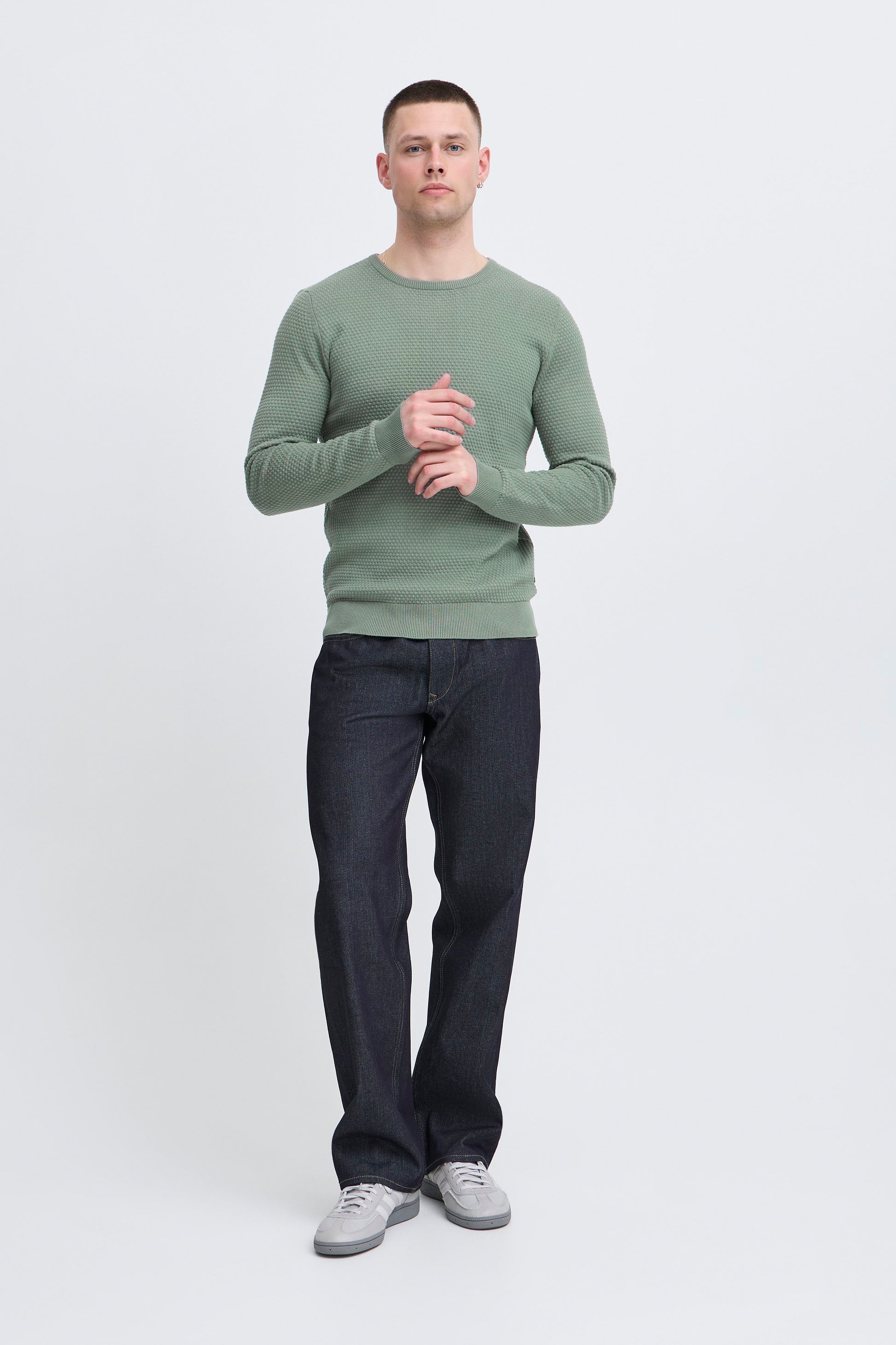 Bhredhill Crew Neck Knit Noos (Laurel Wreath)