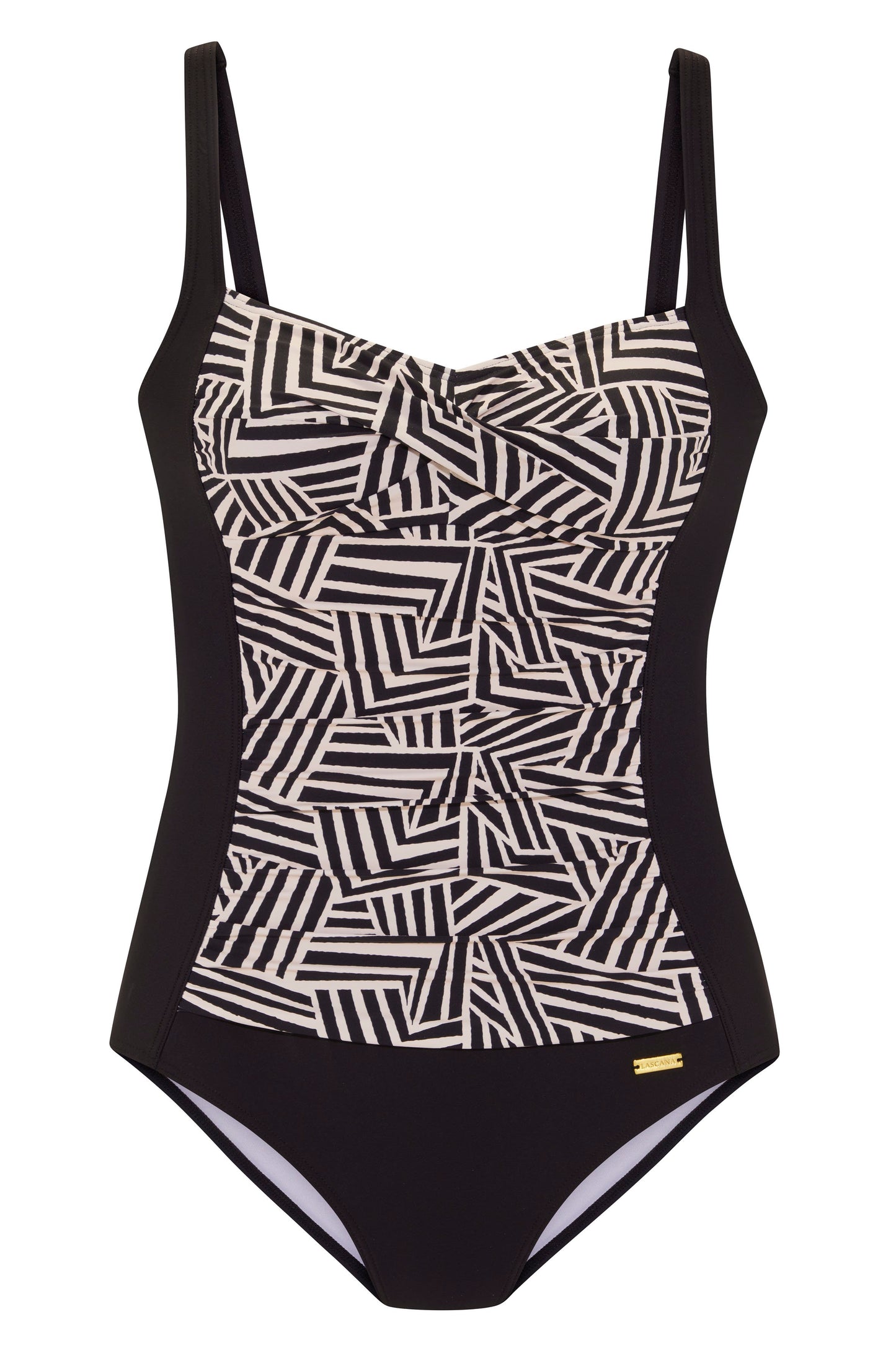 lascana Badeanzug (Black-creme)