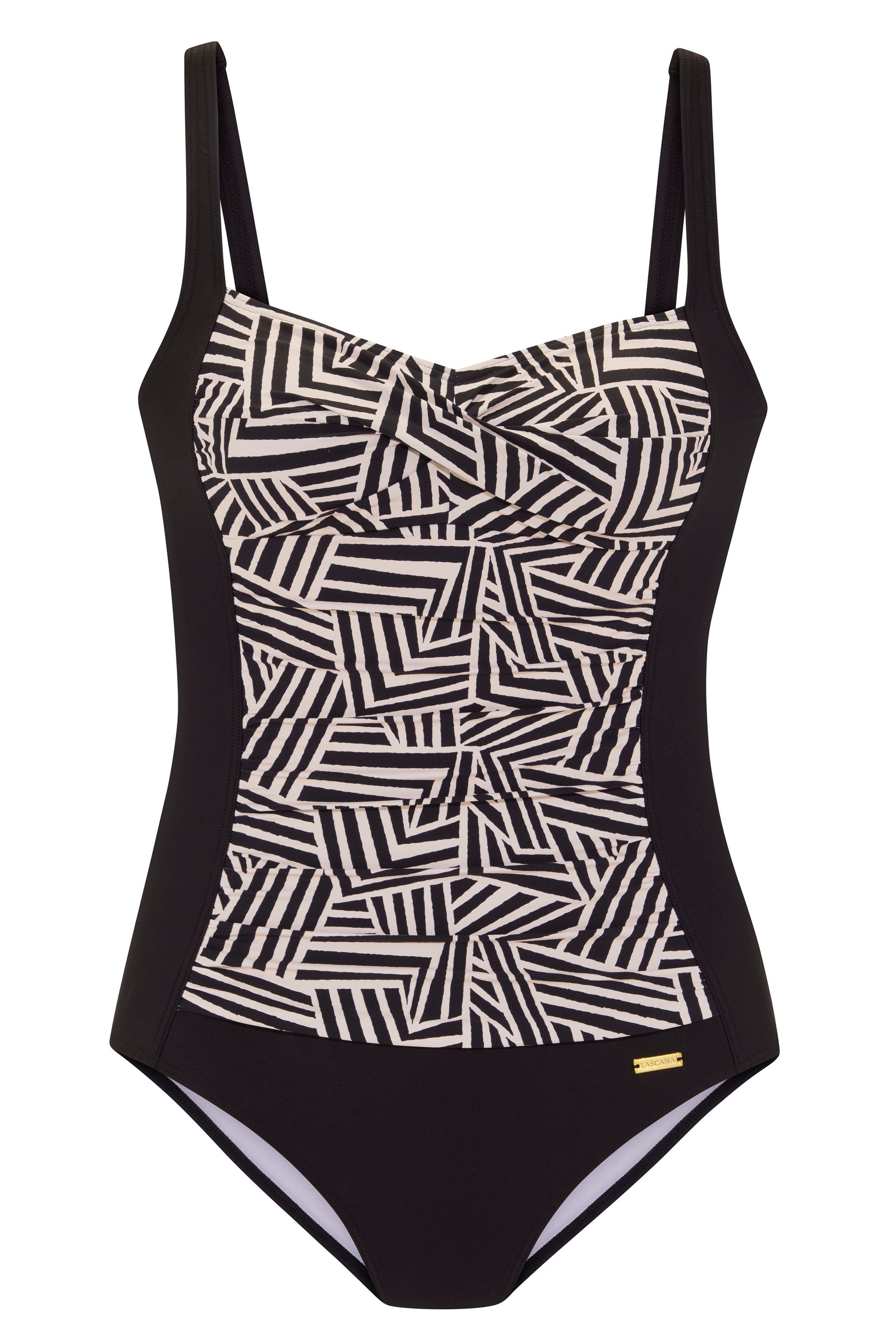 lascana Badeanzug (Black-creme)