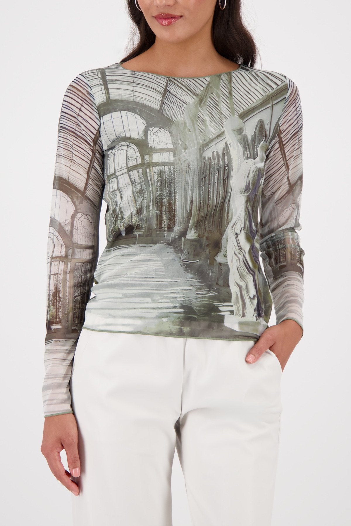 Pullover (Sage Gemustert)